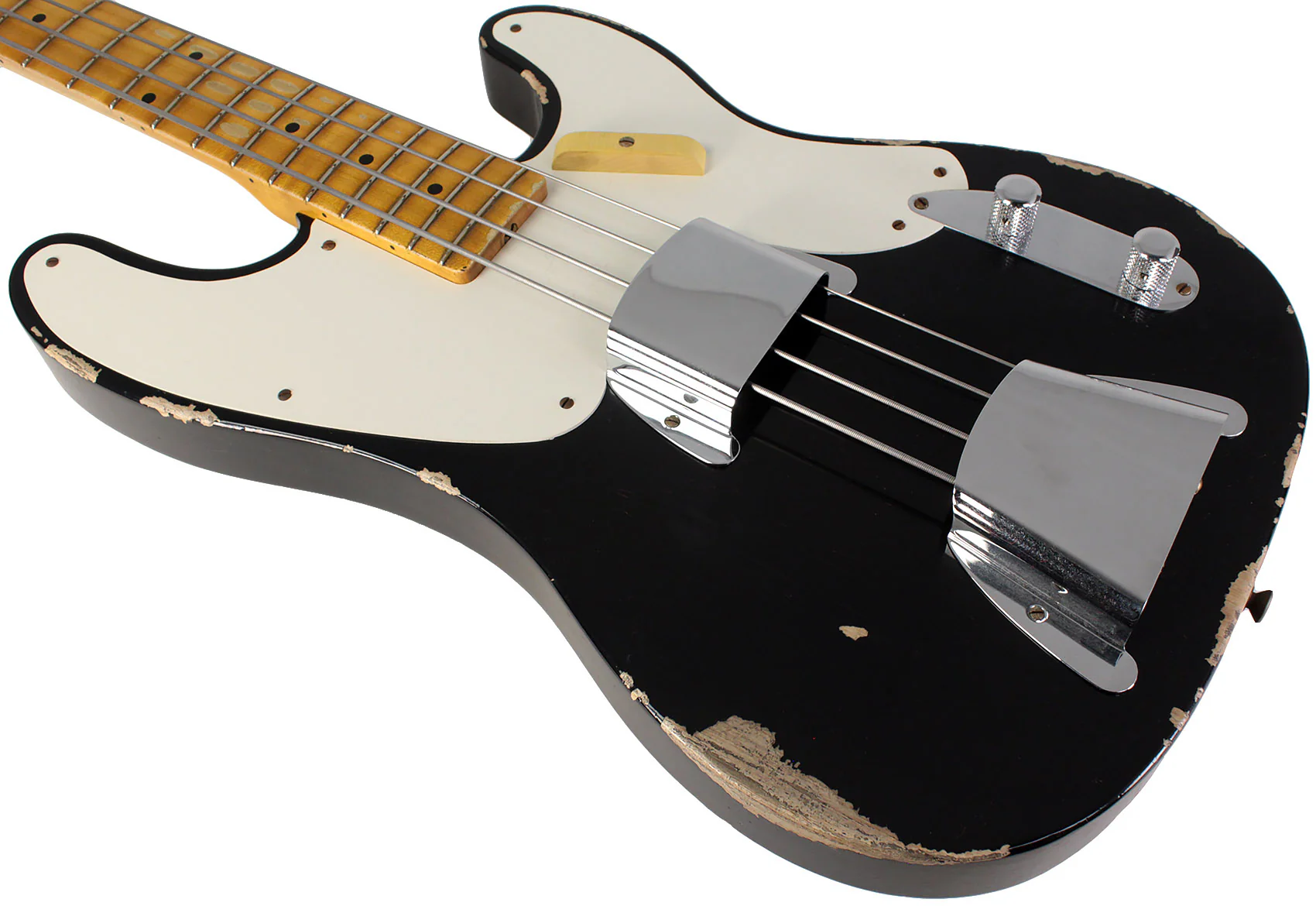 Fender Custom Shop 1953 Precision Bass, Journeyman Relic, Aged Black - Image 4