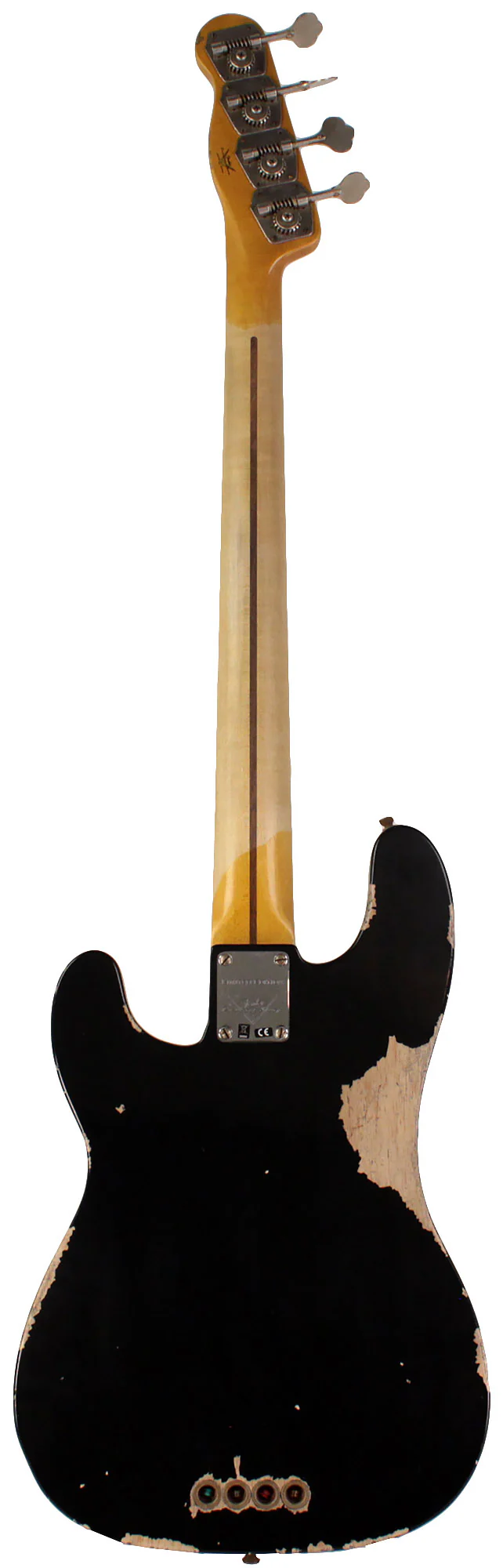 Fender Custom Shop 1953 Precision Bass, Journeyman Relic, Aged Black - Image 7