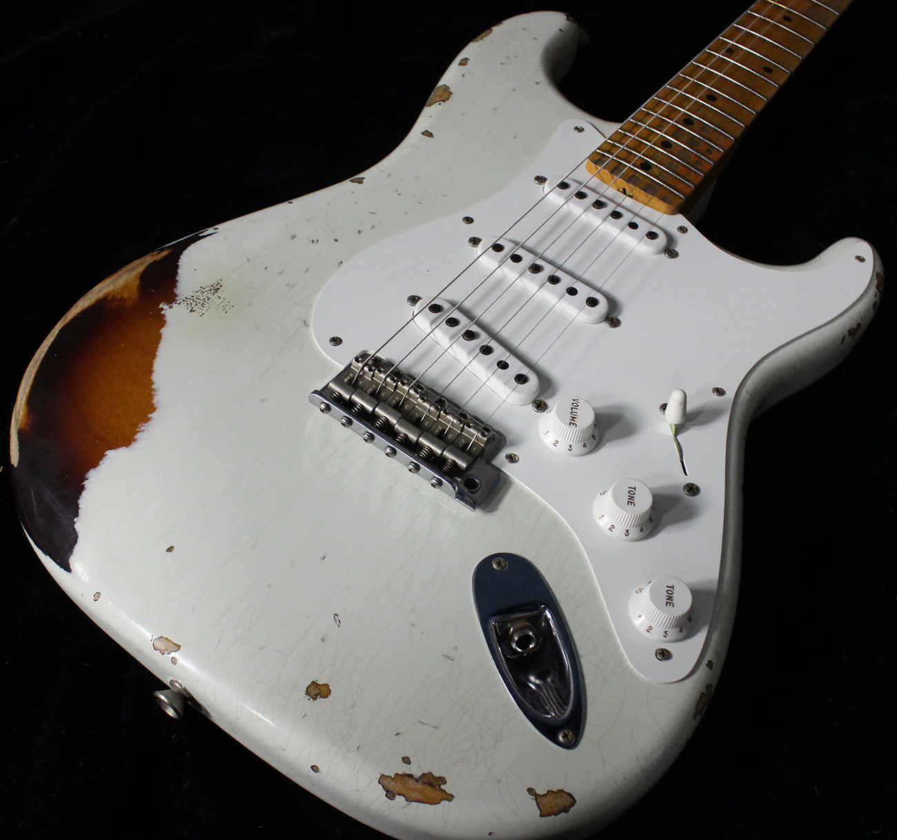 Fender Custom Shop 1955 Heavy Relic Stratocaster, Desert Tan over 2 Tone Sunburst - Image 11