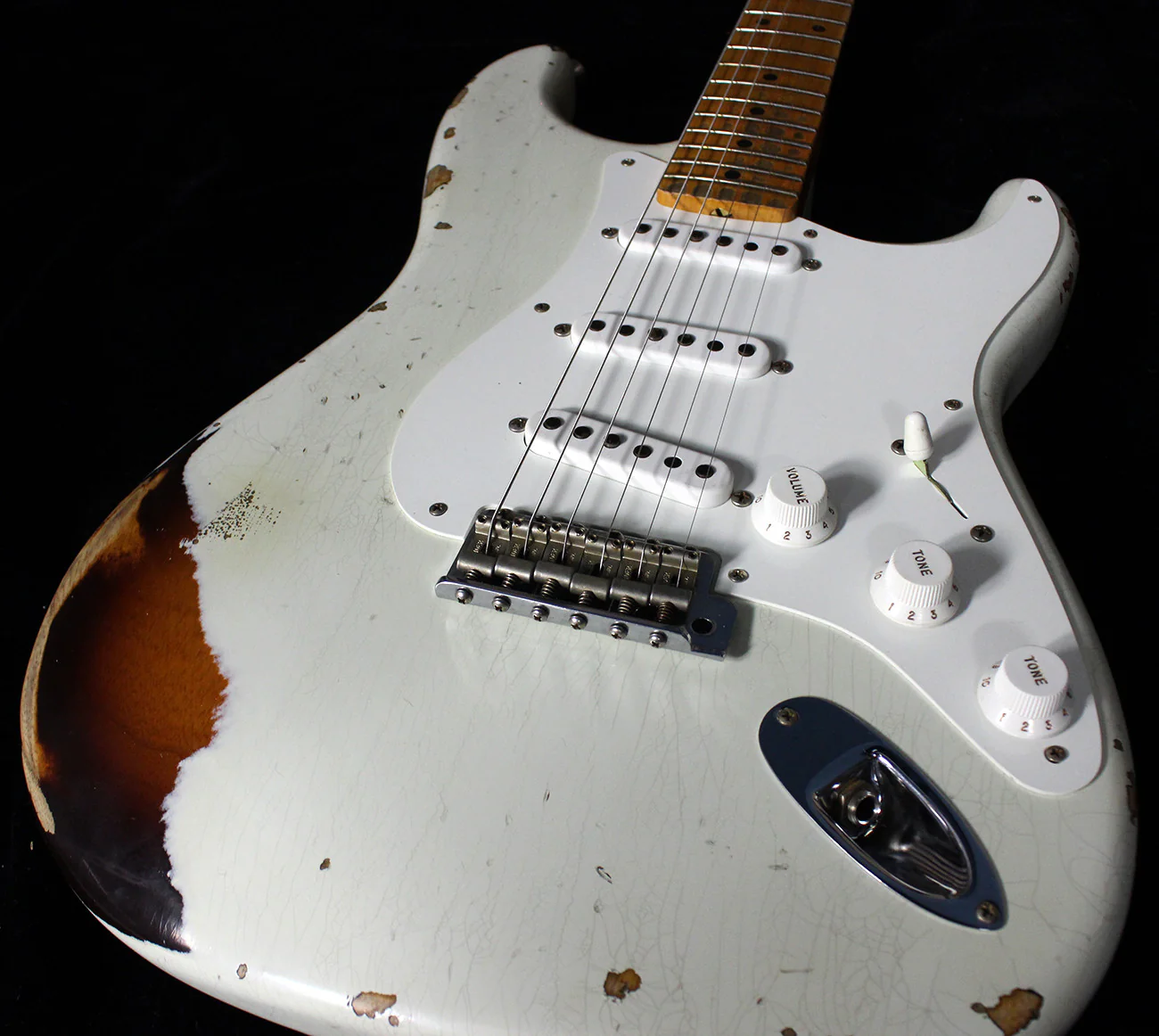 Fender Custom Shop 1955 Heavy Relic Stratocaster, Desert Tan over 2 Tone Sunburst - Image 12