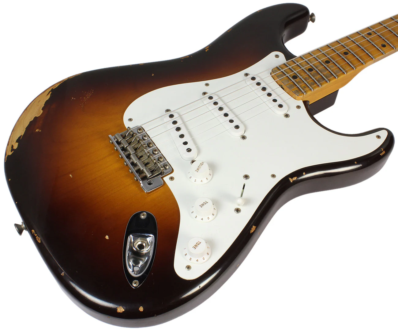 Fender Custom Shop 1955 Heavy Relic Stratocaster - Wide Fade 2-Tone Sunburst - Image 2