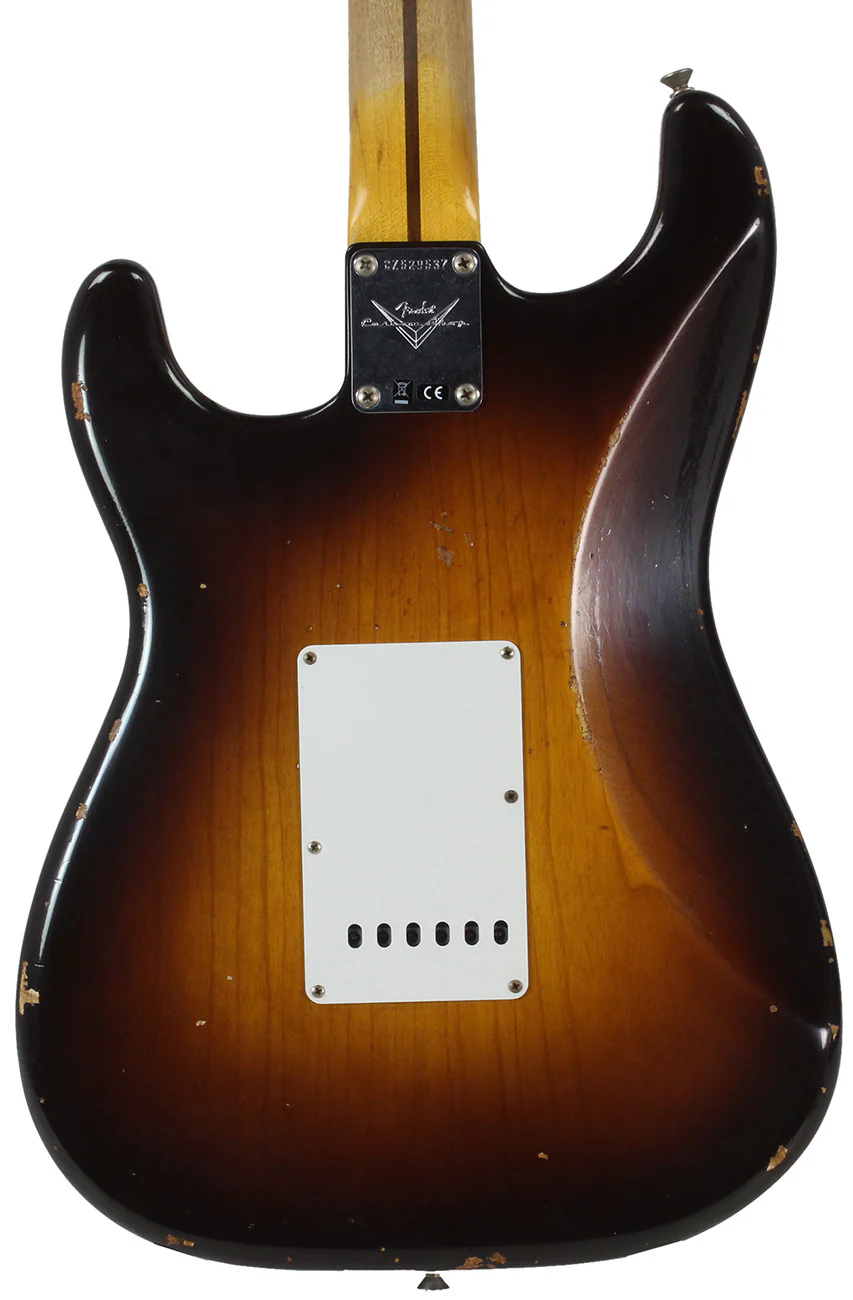 Fender Custom Shop 1955 Heavy Relic Stratocaster - Wide Fade 2-Tone Sunburst - Image 4