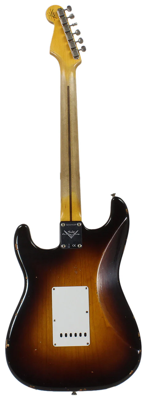 Fender Custom Shop 1955 Heavy Relic Stratocaster - Wide Fade 2-Tone Sunburst - Image 5