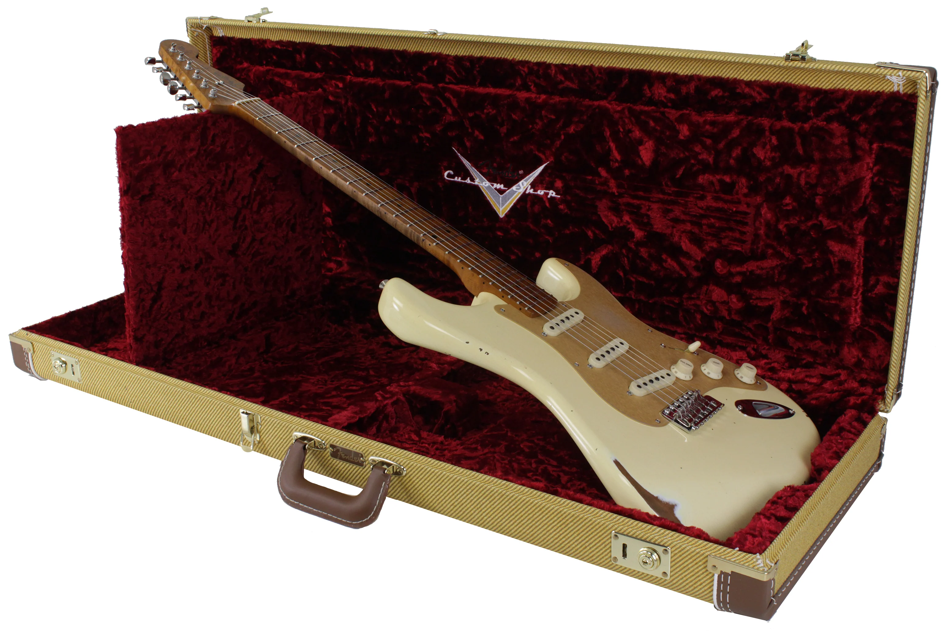 Fender Custom Shop 1956 Relic Roasted Strat, Aged Vintage White - Image 10