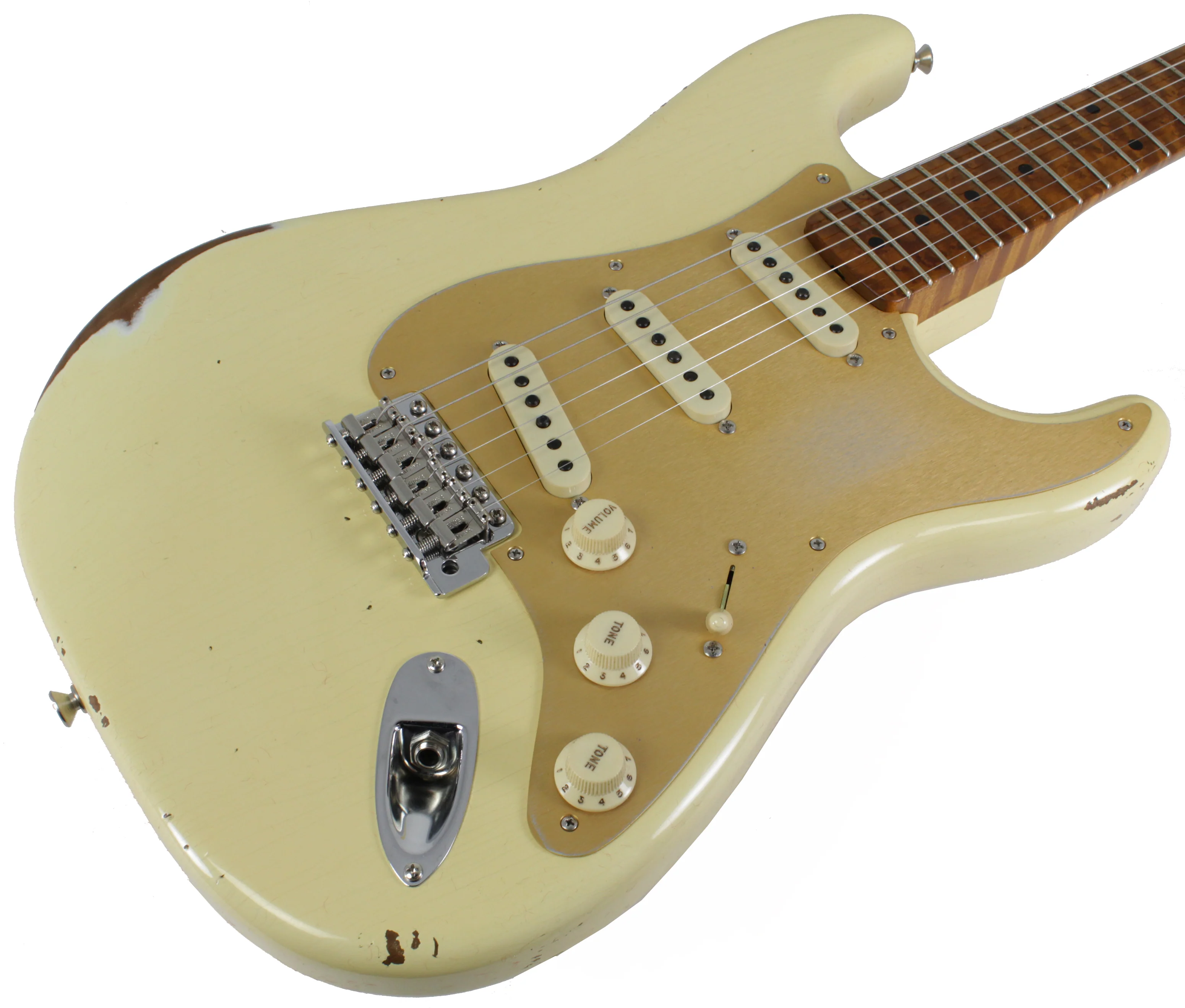Fender Custom Shop 1956 Relic Roasted Strat, Aged Vintage White - Image 2