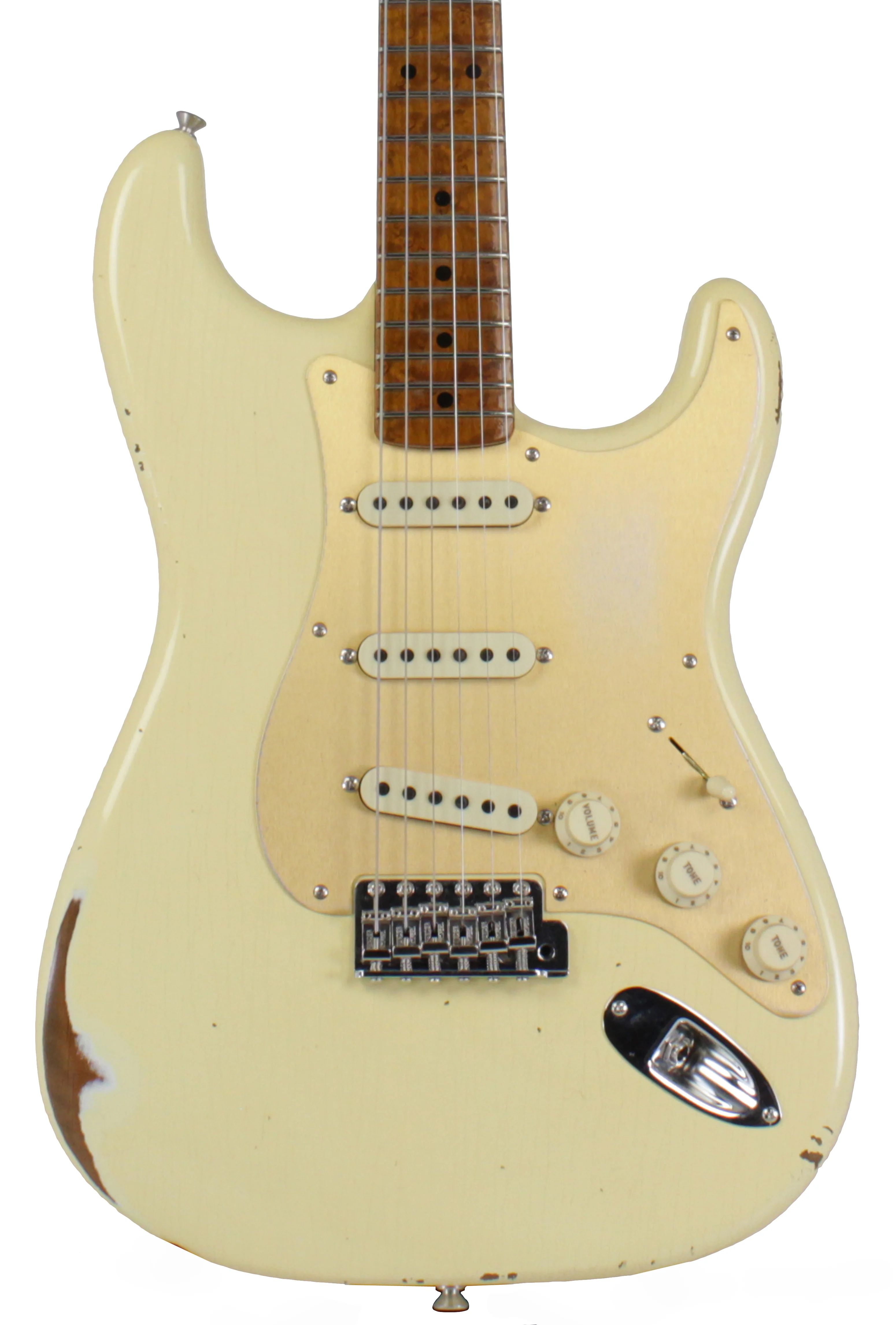 Fender Custom Shop 1956 Relic Roasted Strat, Aged Vintage White - Image 6