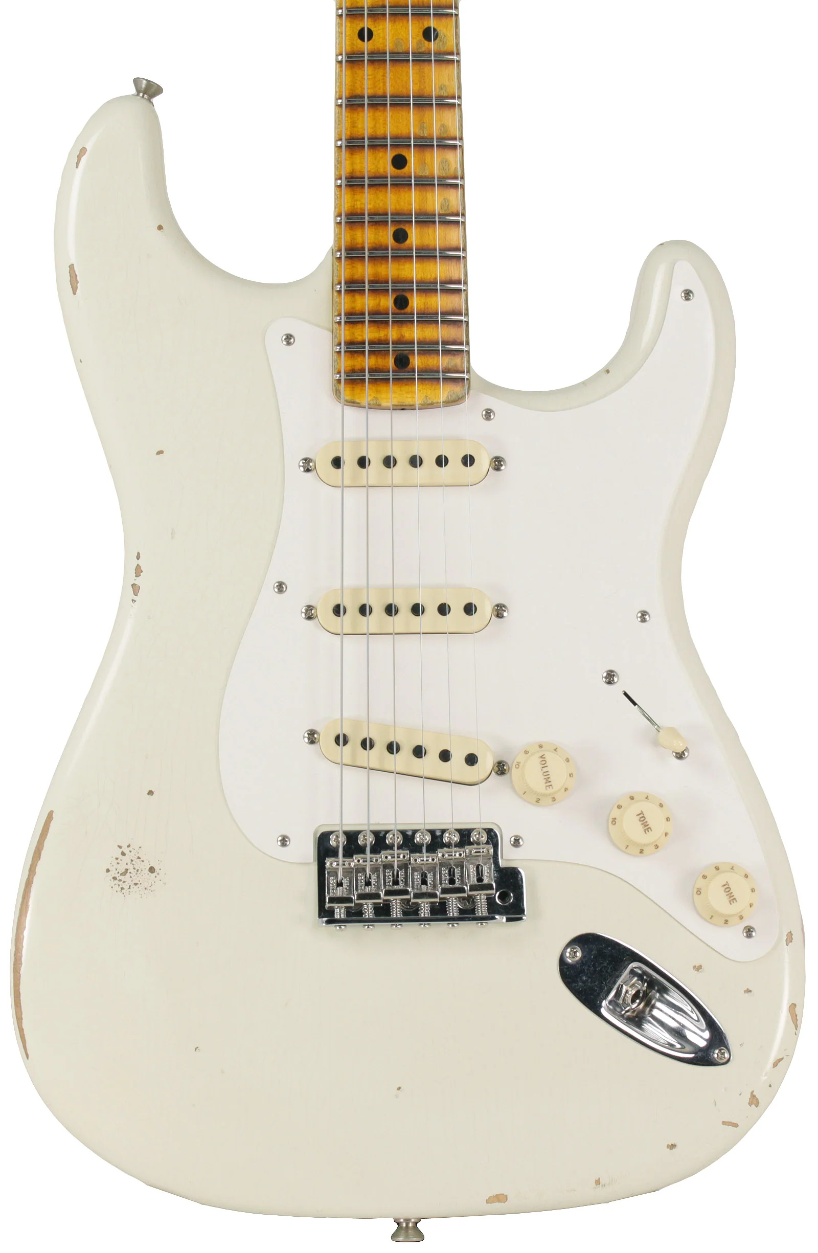 Fender Custom Shop 1956 Relic Strat Guitar, India Ivory - Image 5