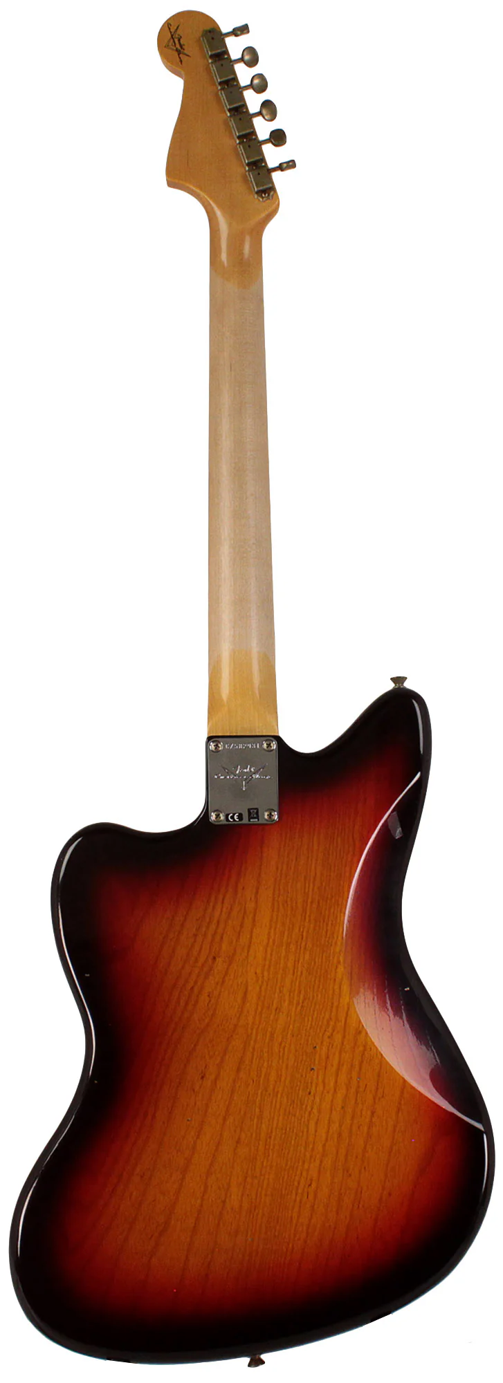 Fender Custom Shop 1959 250K Jazzmaster Guitar, Journeyman Relic, Chocolate 3-color Sunburst - Image 7
