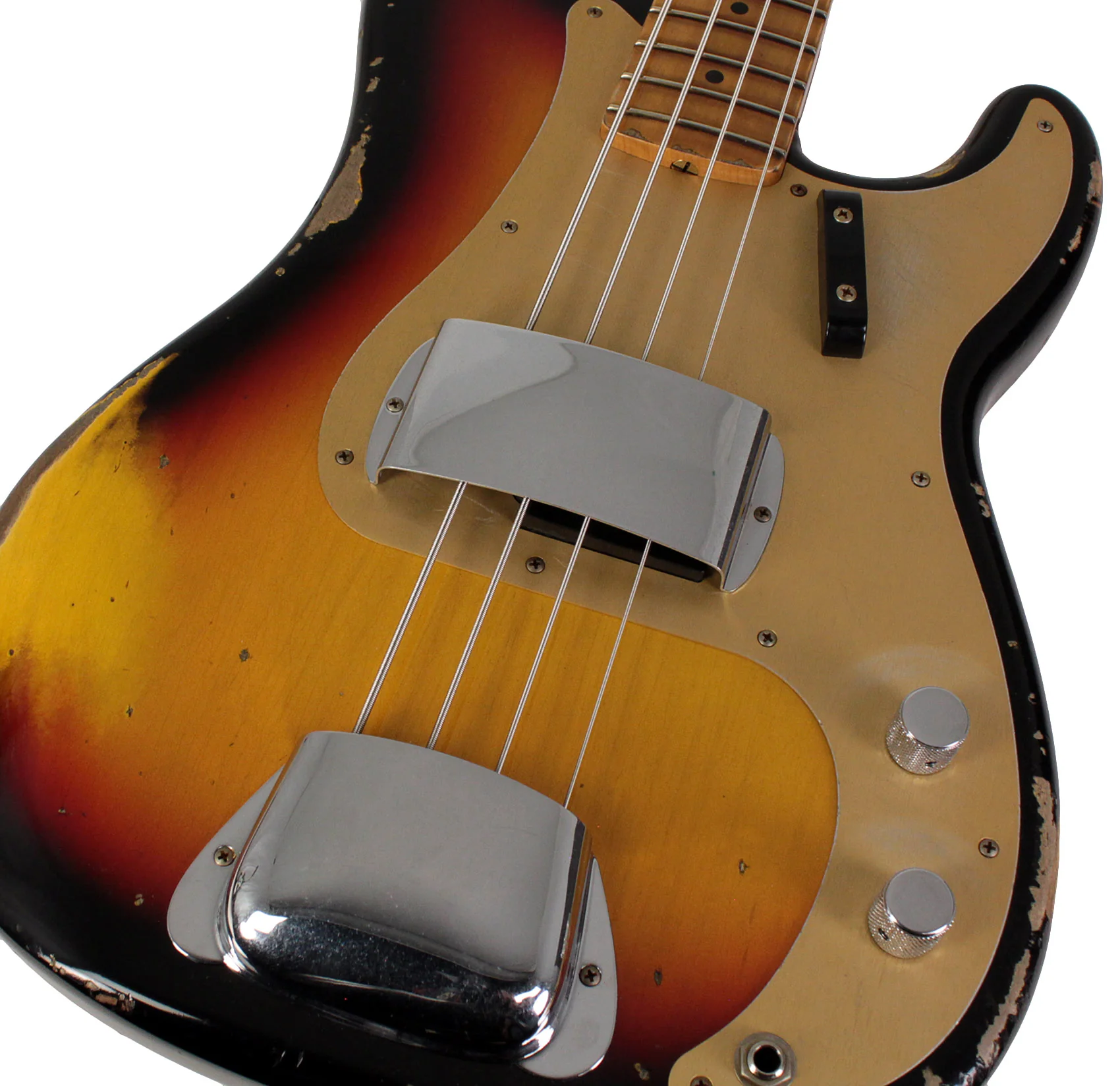Fender Custom Shop 1958 Precision Bass, Heavy Relic, 3-Tone Sunburst - Image 3