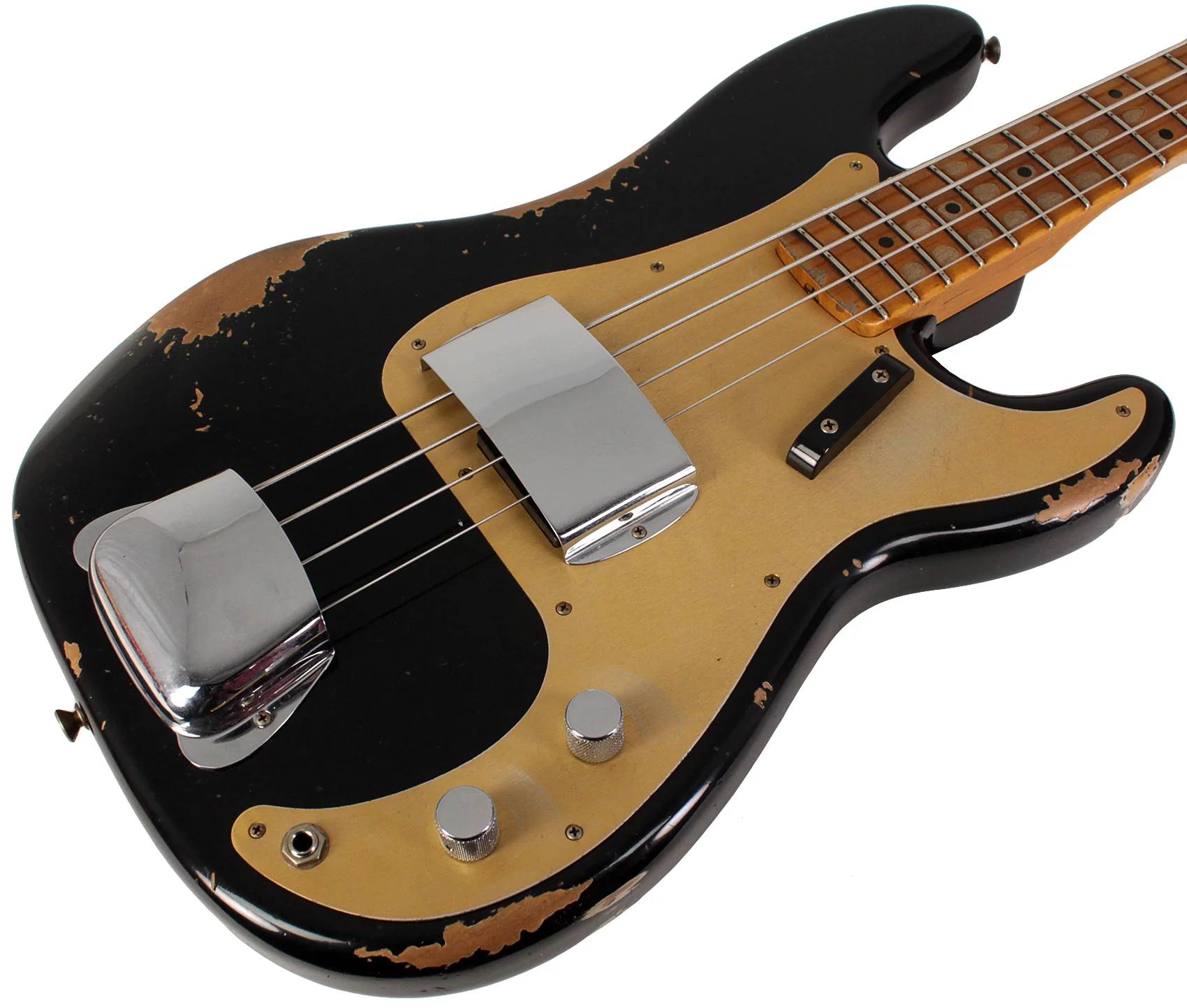 Fender Custom Shop 1958 Precision Bass, Heavy Relic, Aged Black - Image 2