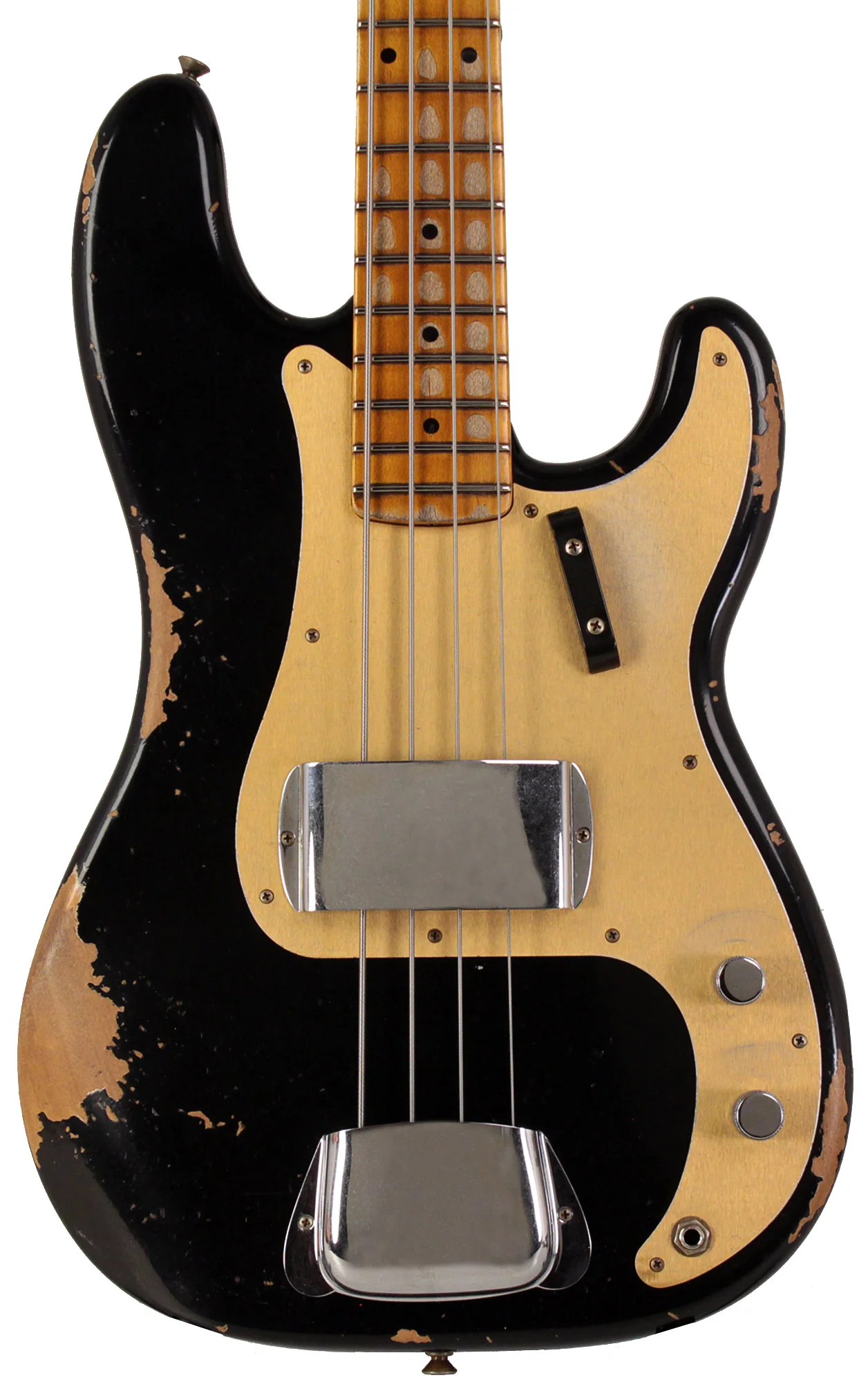 Fender Custom Shop 1958 Precision Bass, Heavy Relic, Aged Black - Image 5