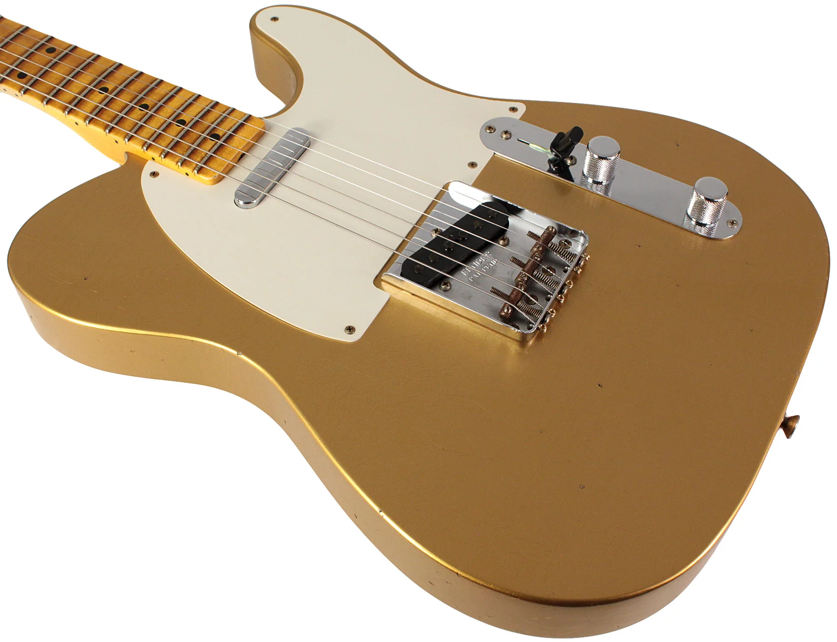 Fender Custom Shop 1958 Telecaster, Journeyman Relic, Aged HLE Gold - Image 4