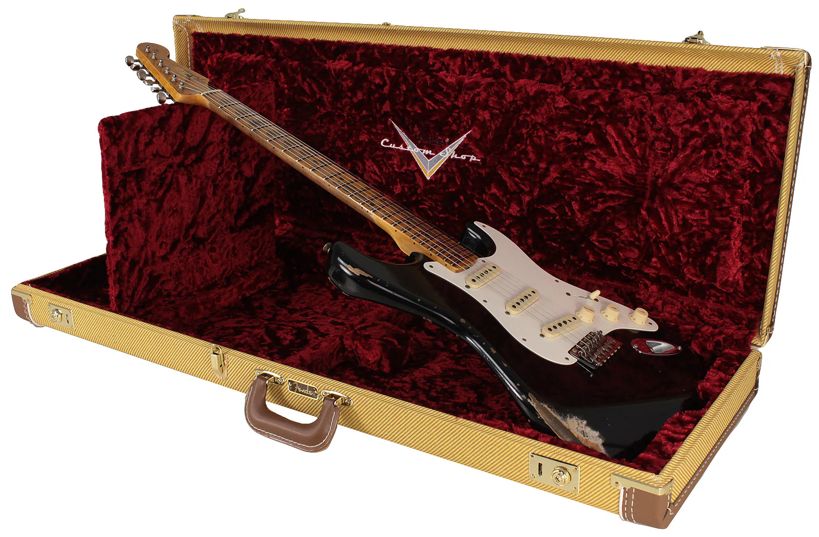 Fender Custom Shop Limited 1959 Heavy Relic Stratocaster, Aged Black - Image 10