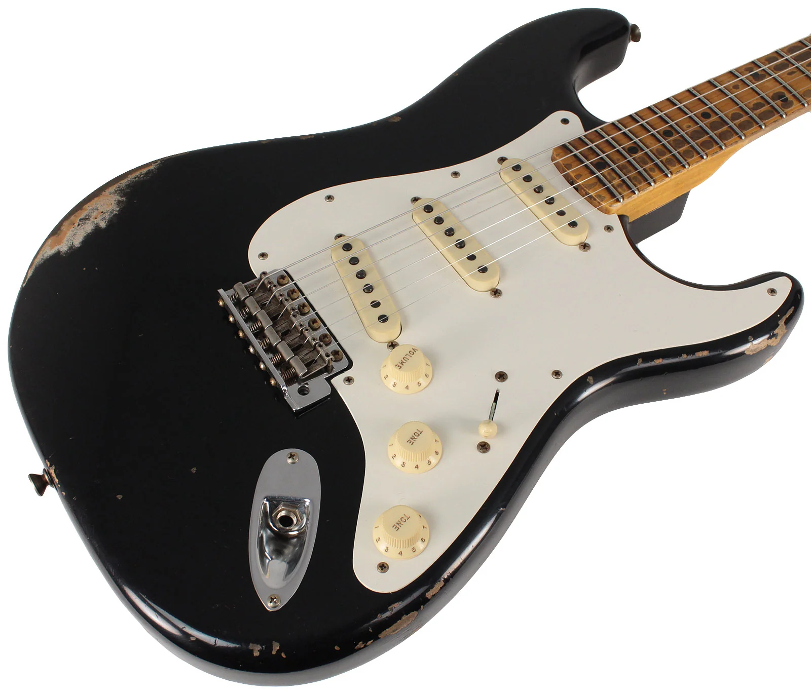 Fender Custom Shop Limited 1959 Heavy Relic Stratocaster, Aged Black - Image 2
