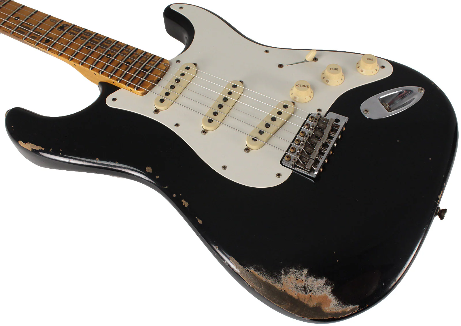 Fender Custom Shop Limited 1959 Heavy Relic Stratocaster, Aged Black - Image 7