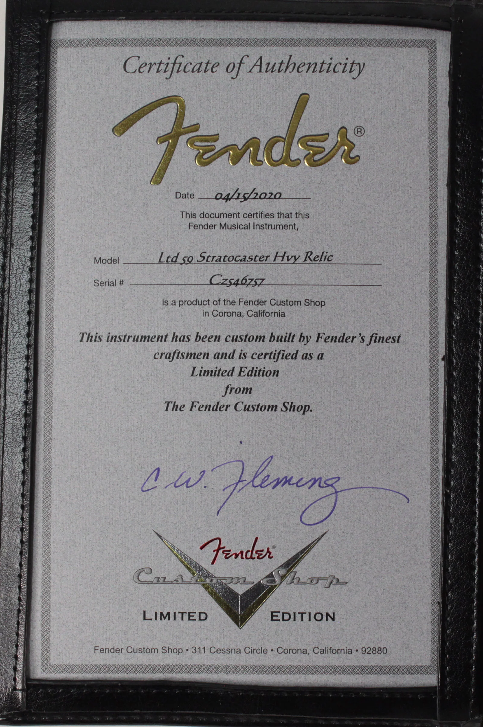 Fender Custom Shop Limited 1959 Heavy Relic Stratocaster, Aged Black - Image 8