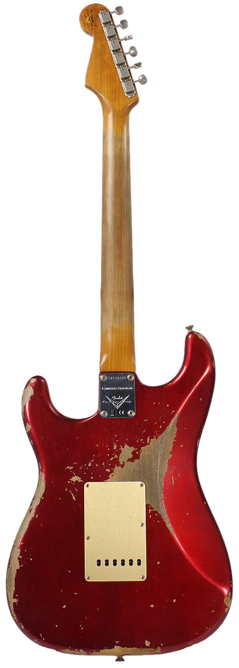 Fender Custom Shop 1959 Heavy Relic Stratocaster - Aged Candy Apple Red - NAMM - Image 5