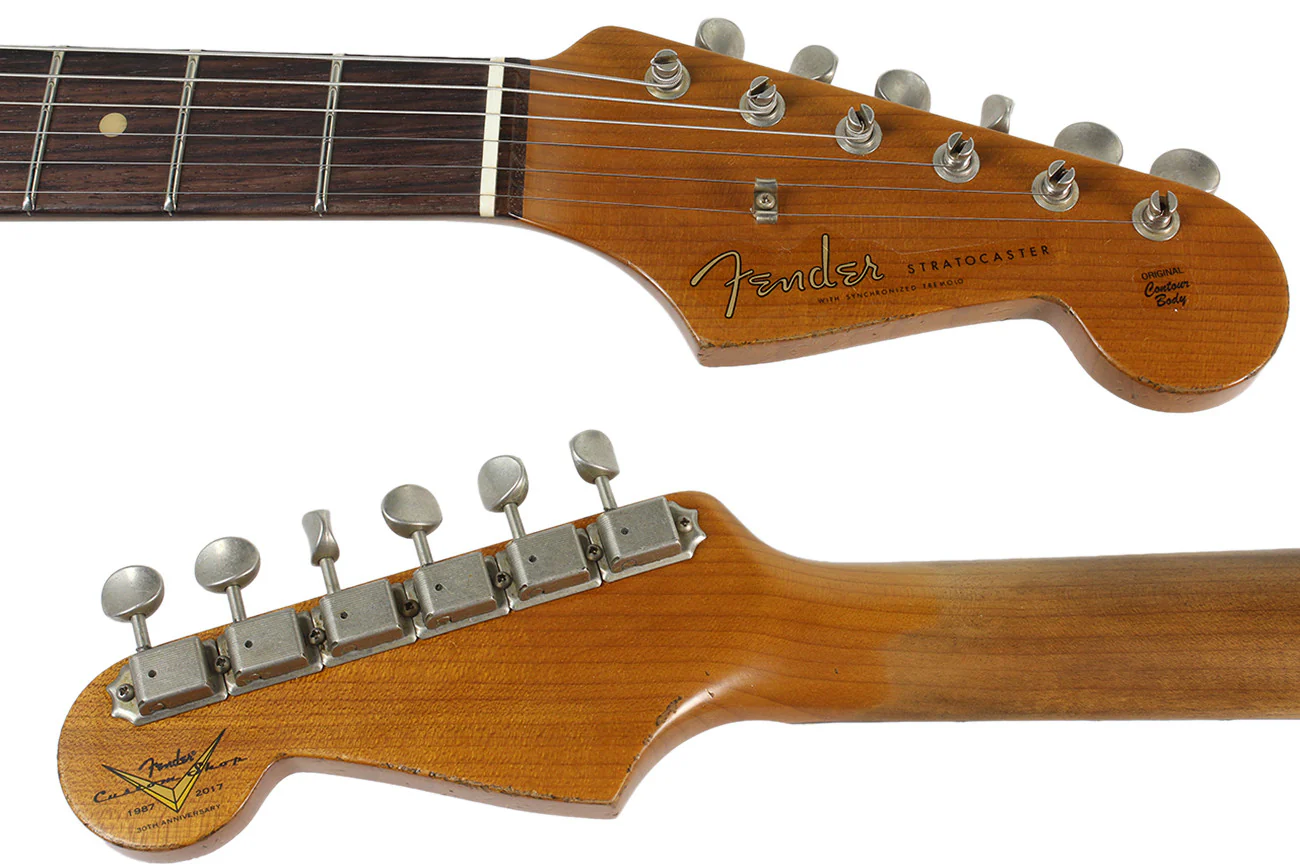 Fender Custom Shop 1959 Heavy Relic Stratocaster - Aged Candy Apple Red - NAMM - Image 8