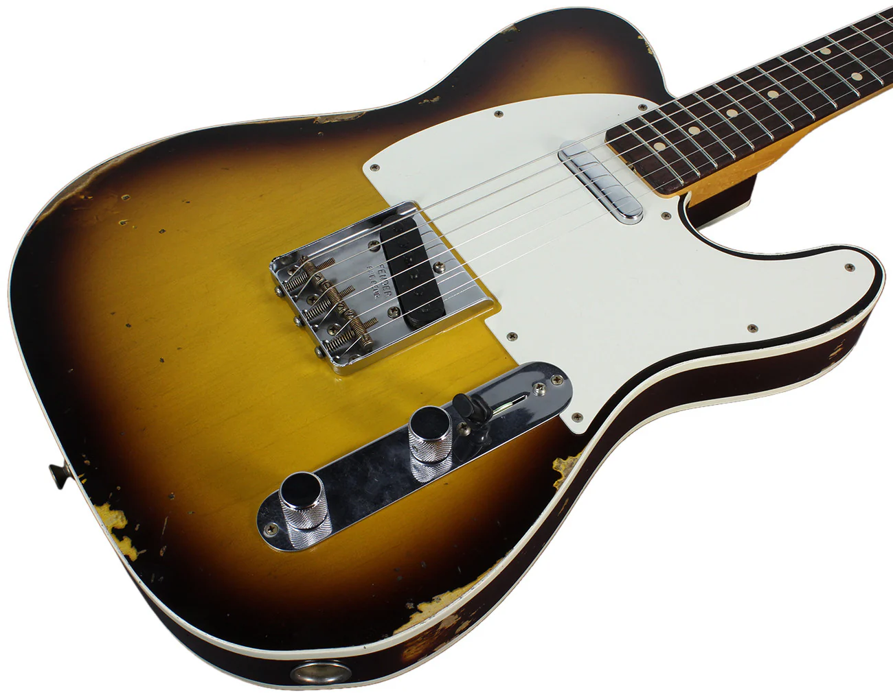 Fender Custom Shop 1959 Relic Tele Custom - Faded Chocolate 3-Tone Sunburst - NAMM