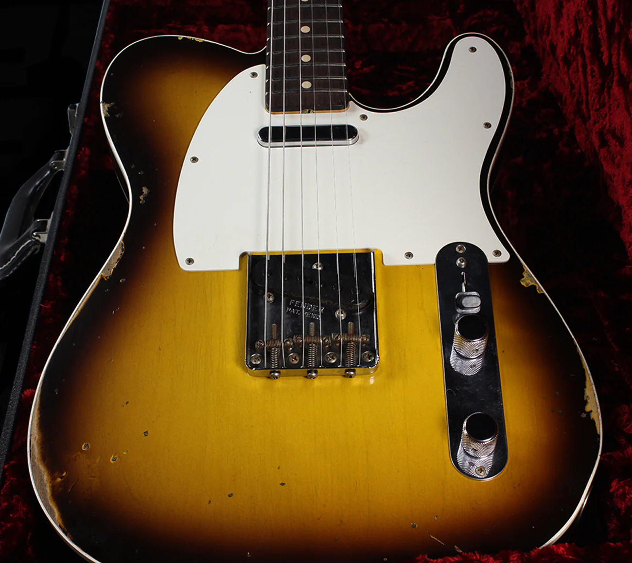 Fender Custom Shop 1959 Relic Tele Custom - Faded Chocolate 3-Tone Sunburst - NAMM - Image 11