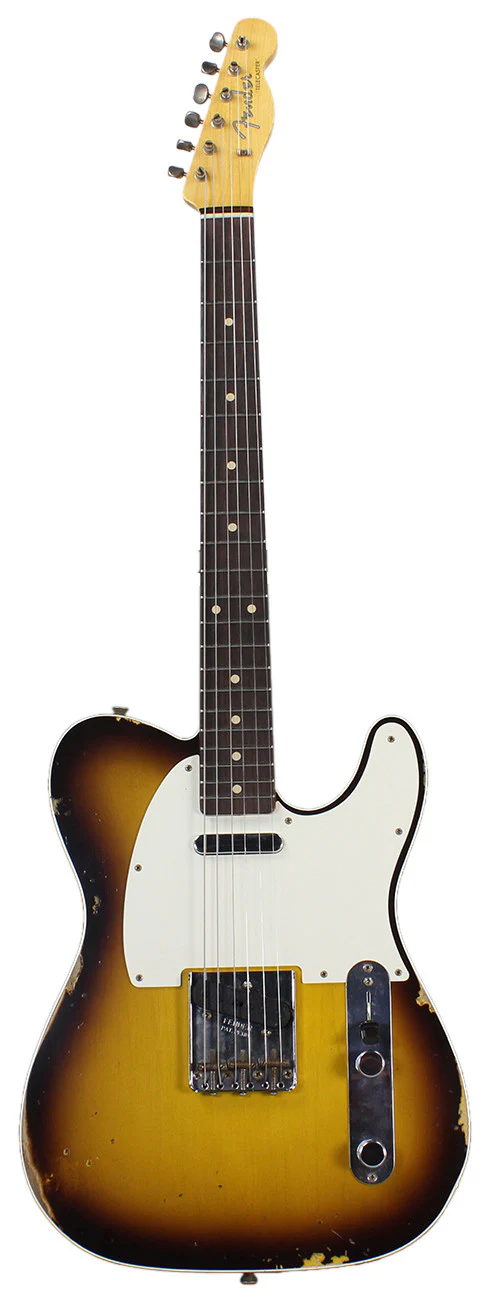 Fender Custom Shop 1959 Relic Tele Custom - Faded Chocolate 3-Tone Sunburst - NAMM - Image 2
