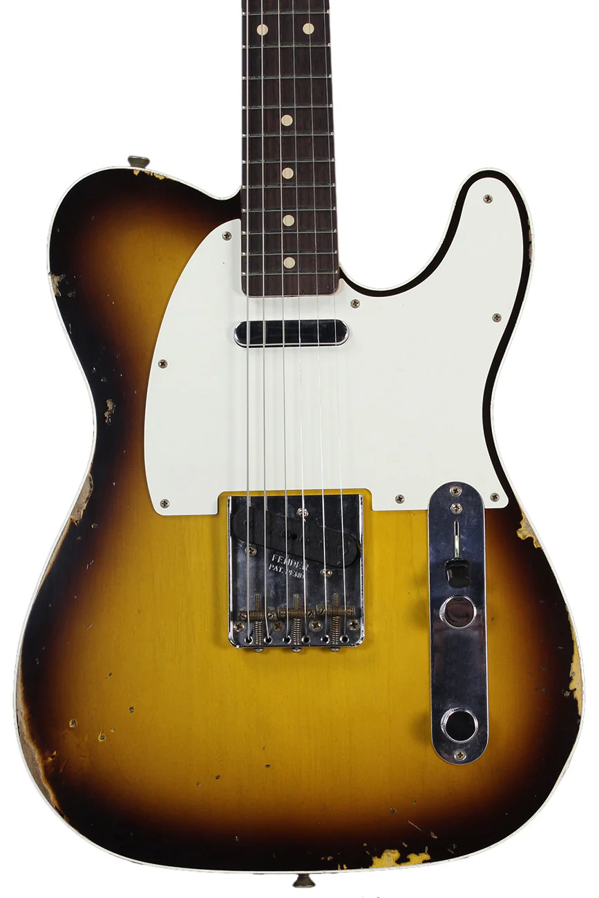 Fender Custom Shop 1959 Relic Tele Custom - Faded Chocolate 3-Tone Sunburst - NAMM - Image 3