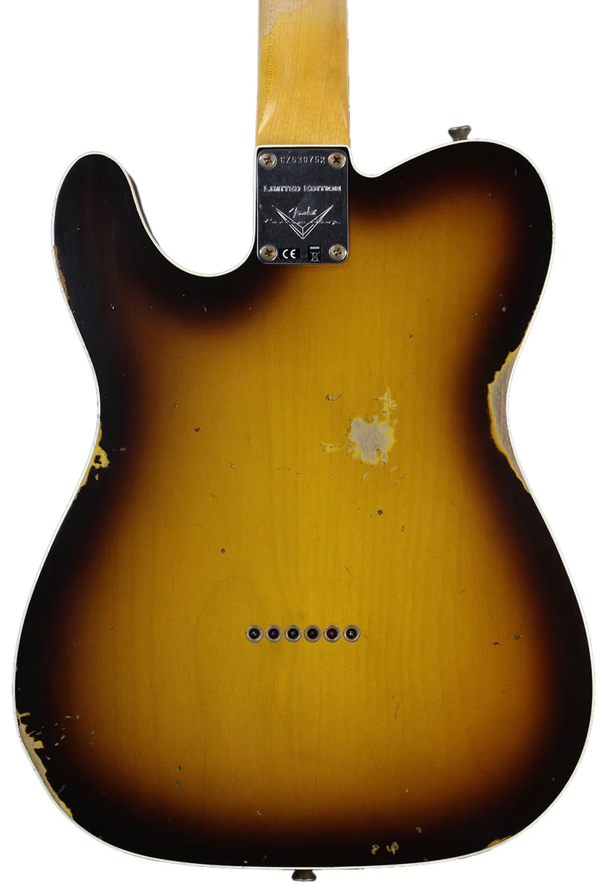 Fender Custom Shop 1959 Relic Tele Custom - Faded Chocolate 3-Tone Sunburst - NAMM - Image 4