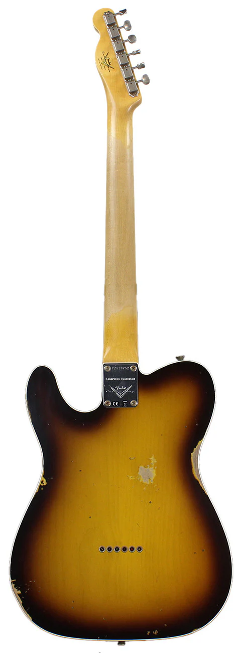Fender Custom Shop 1959 Relic Tele Custom - Faded Chocolate 3-Tone Sunburst - NAMM - Image 5