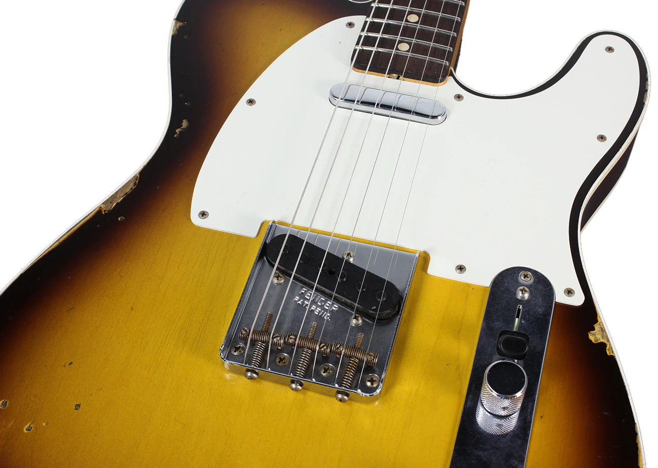 Fender Custom Shop 1959 Relic Tele Custom - Faded Chocolate 3-Tone Sunburst - NAMM - Image 7
