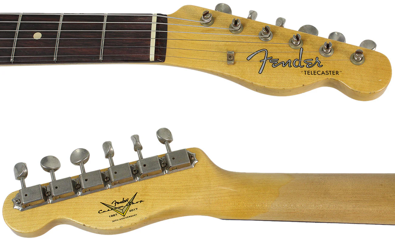 Fender Custom Shop 1959 Relic Tele Custom - Faded Chocolate 3-Tone Sunburst - NAMM - Image 8