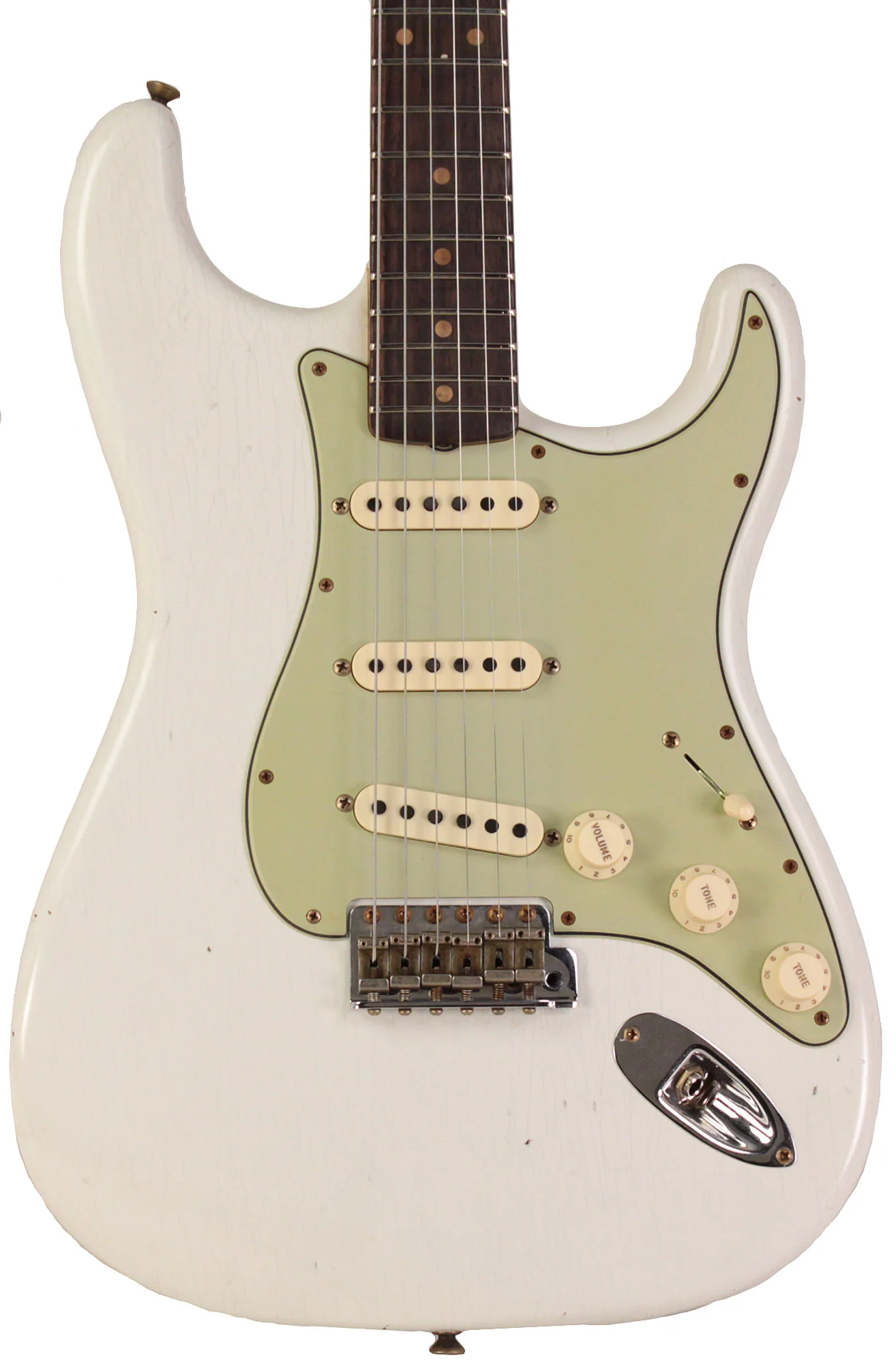 Fender Custom Shop Limited 1960 Journeyman Relic Stratocaster, Aged Olympic White - Image 6