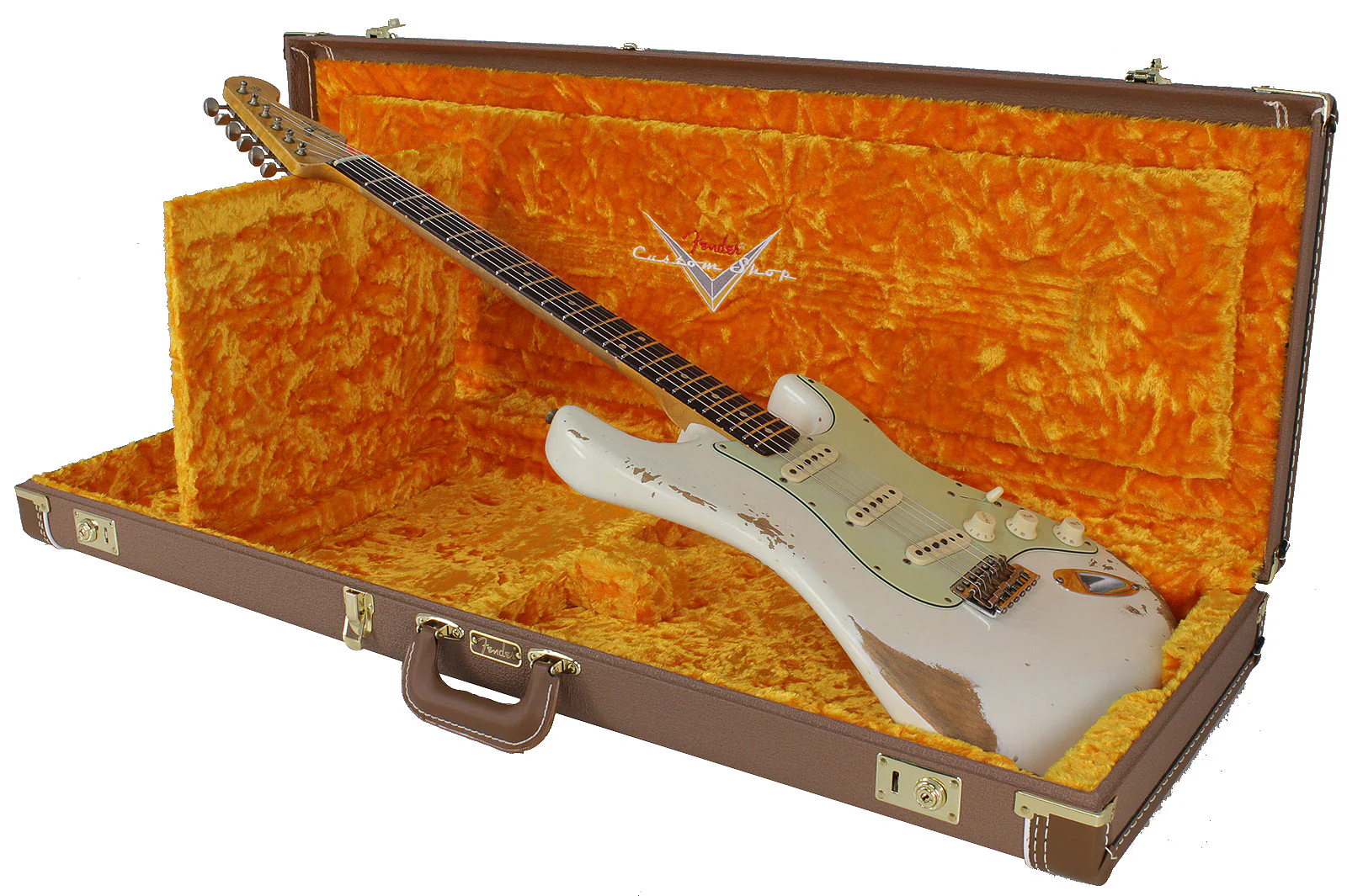 Fender Custom Shop 1960 Relic Stratocaster, Aged Olympic White - Image 9