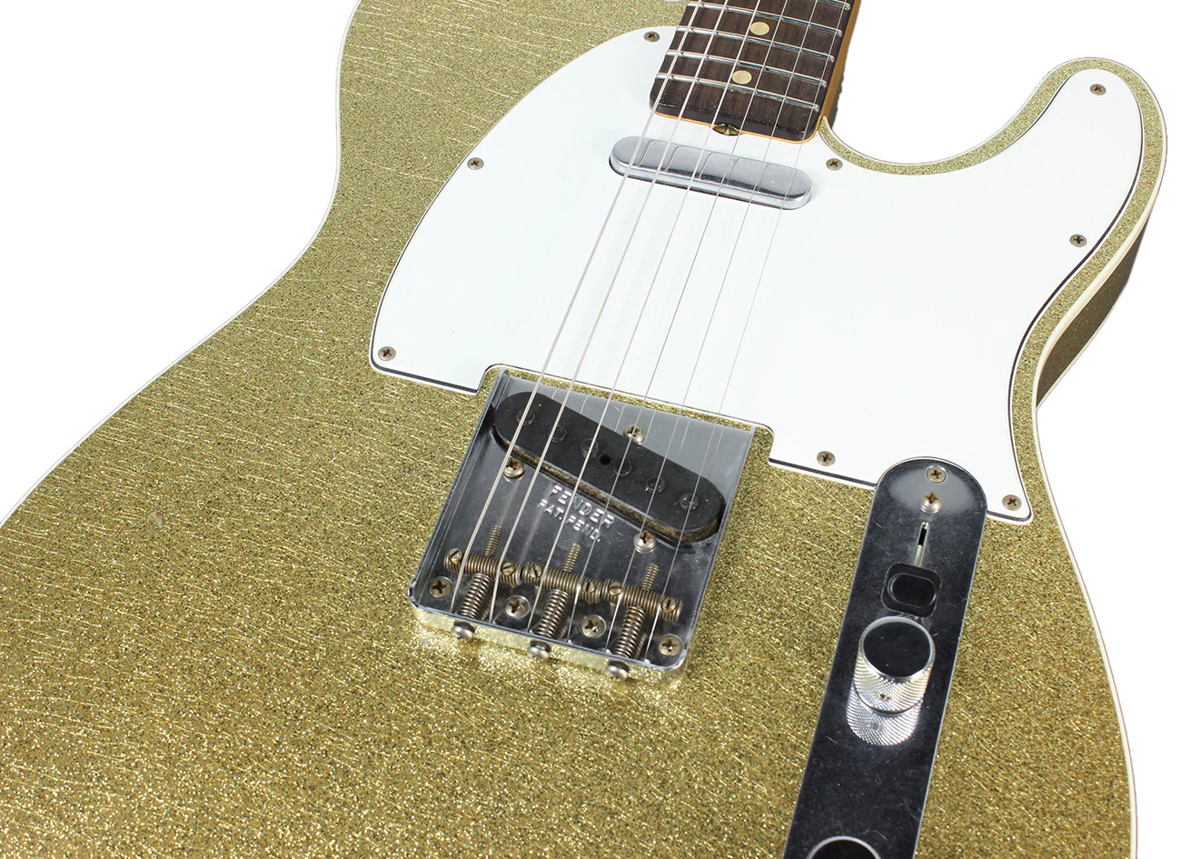 Fender Custom Shop 1960 Relic Tele Custom - Gold Sparkle - NAMM - Image 7