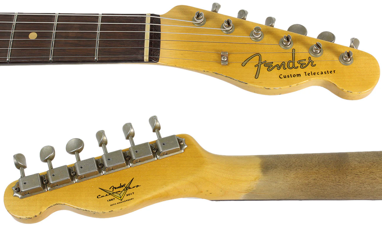 Fender Custom Shop 1960 Relic Tele Custom - Red Sparkle - Image 8