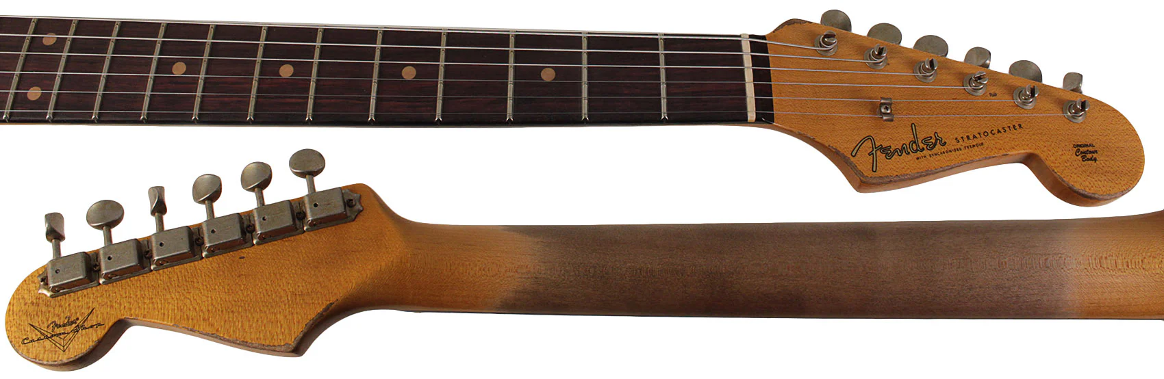 Fender Custom Shop 1960 Stratocaster, Heavy Relic, Aged Sonic Blue over 3-Tone Sunburst - Image 8