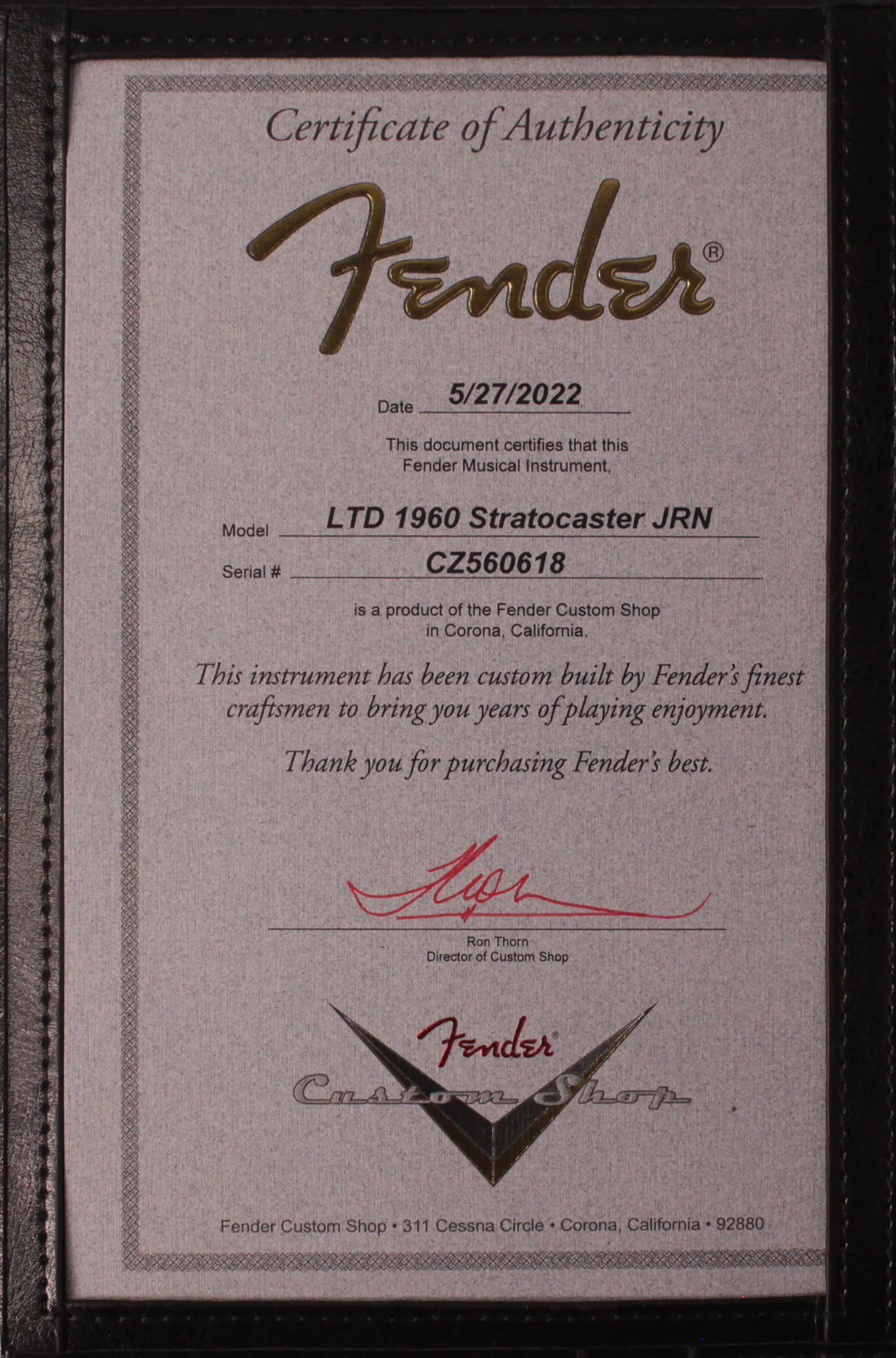 Fender Custom Shop 1960 Stratocaster, Journeyman Relic, Faded Aged Sherwood Green - Image 9