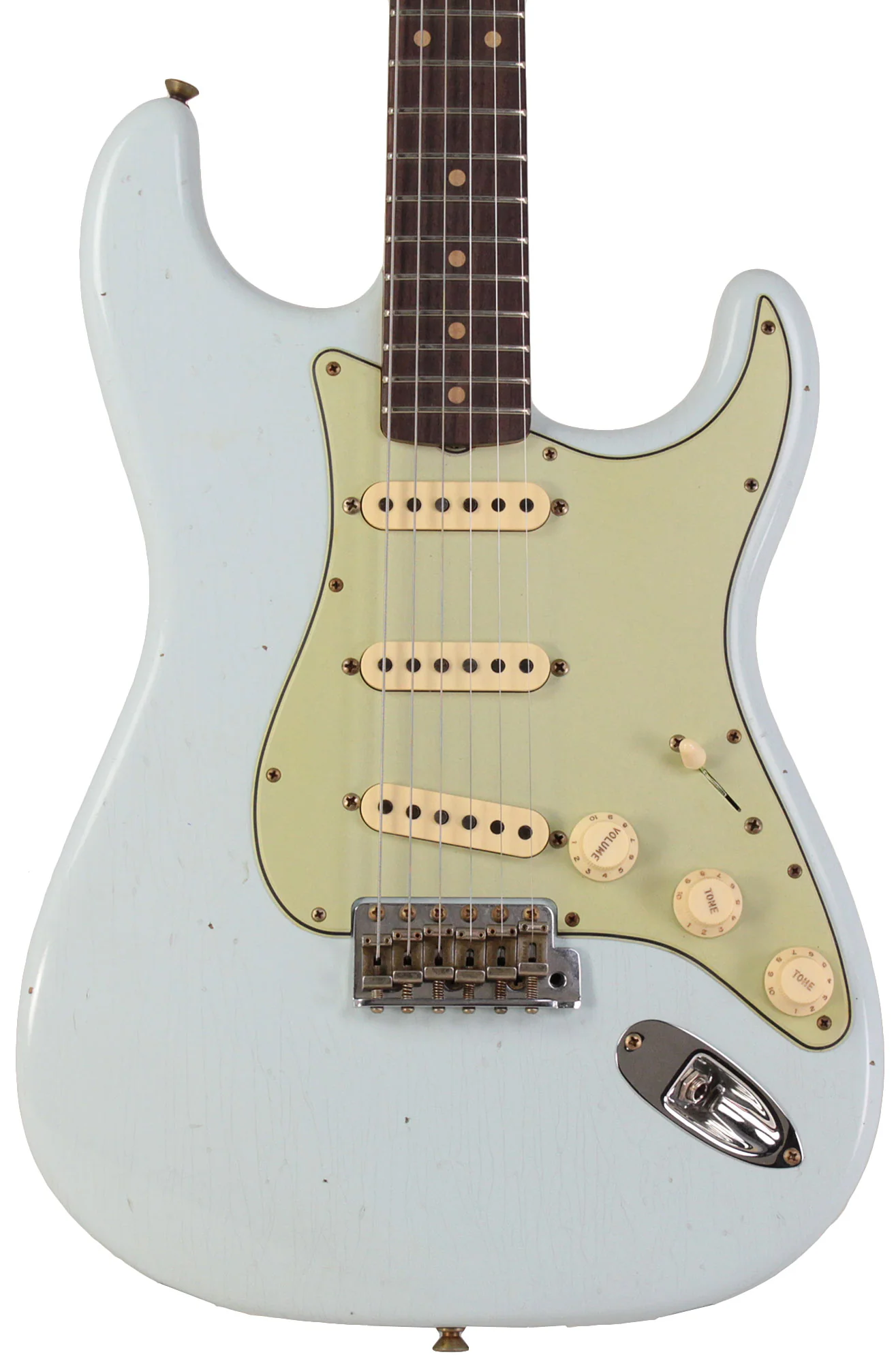 Fender Custom Shop 1960 Stratocaster, Journeyman Relic, Super Faded Aged Sonic Blue - Image 6