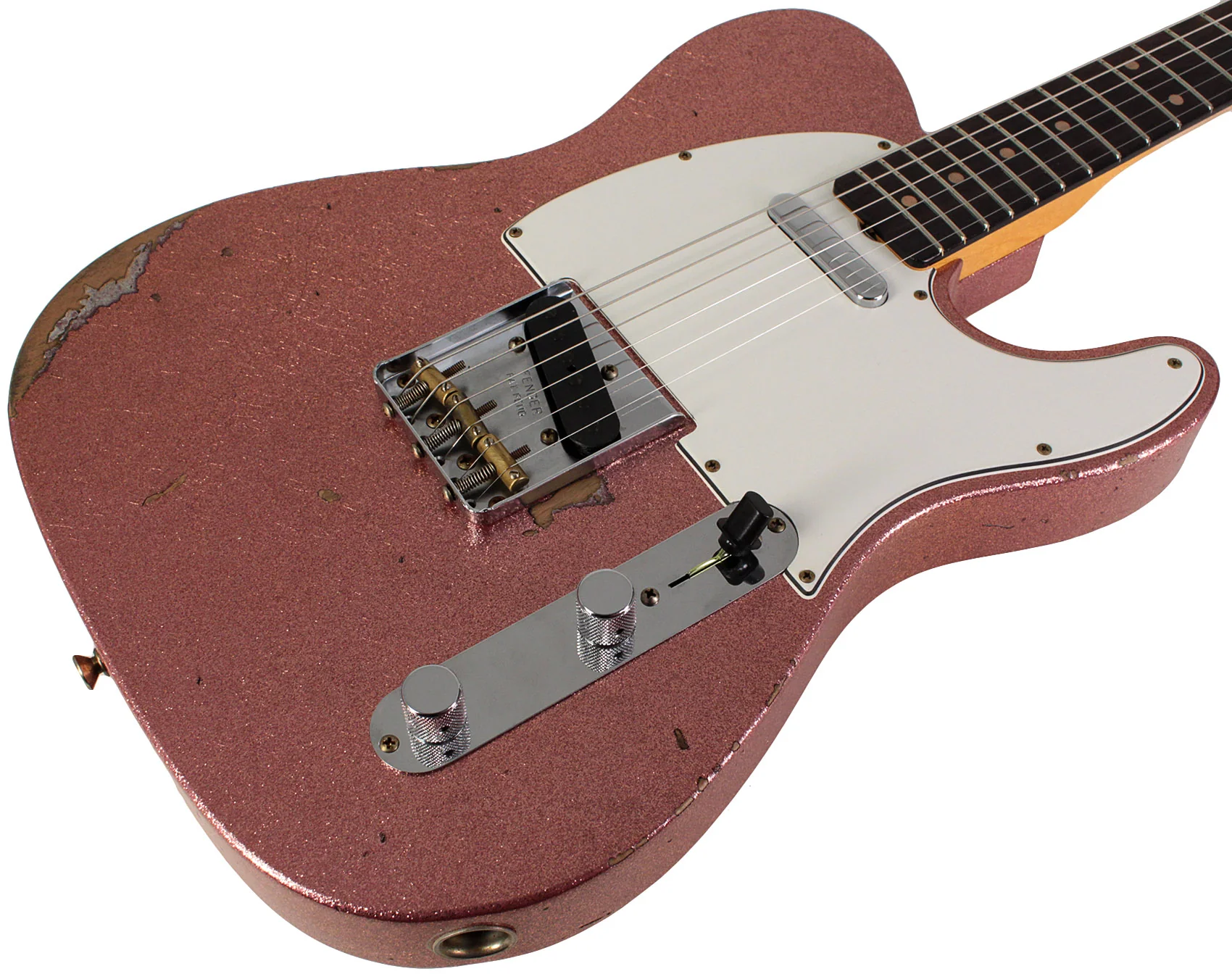 Fender Custom Shop Limited 1961 Telecaster, Relic, Aged Champagne Sparkle - Image 2