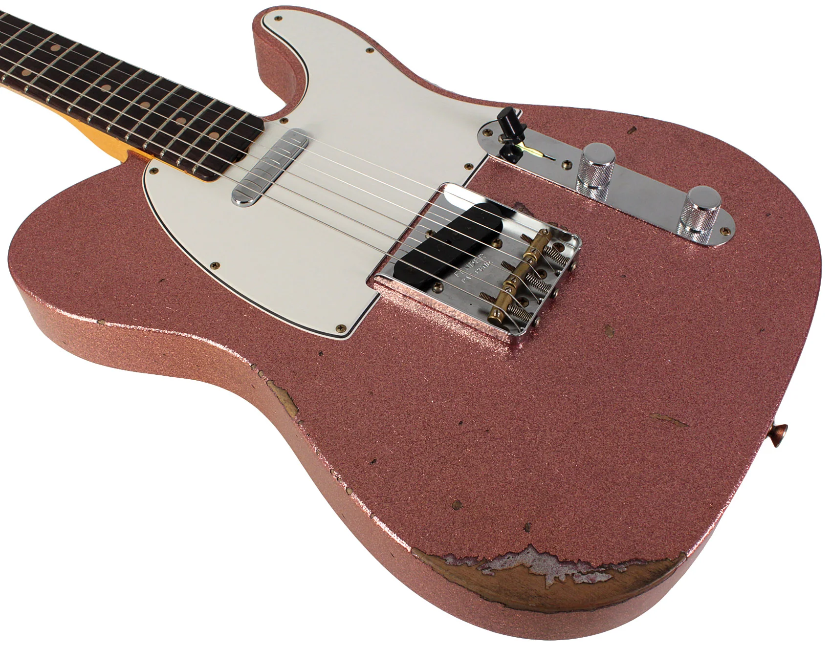 Fender Custom Shop Limited 1961 Telecaster, Relic, Aged Champagne Sparkle - Image 4