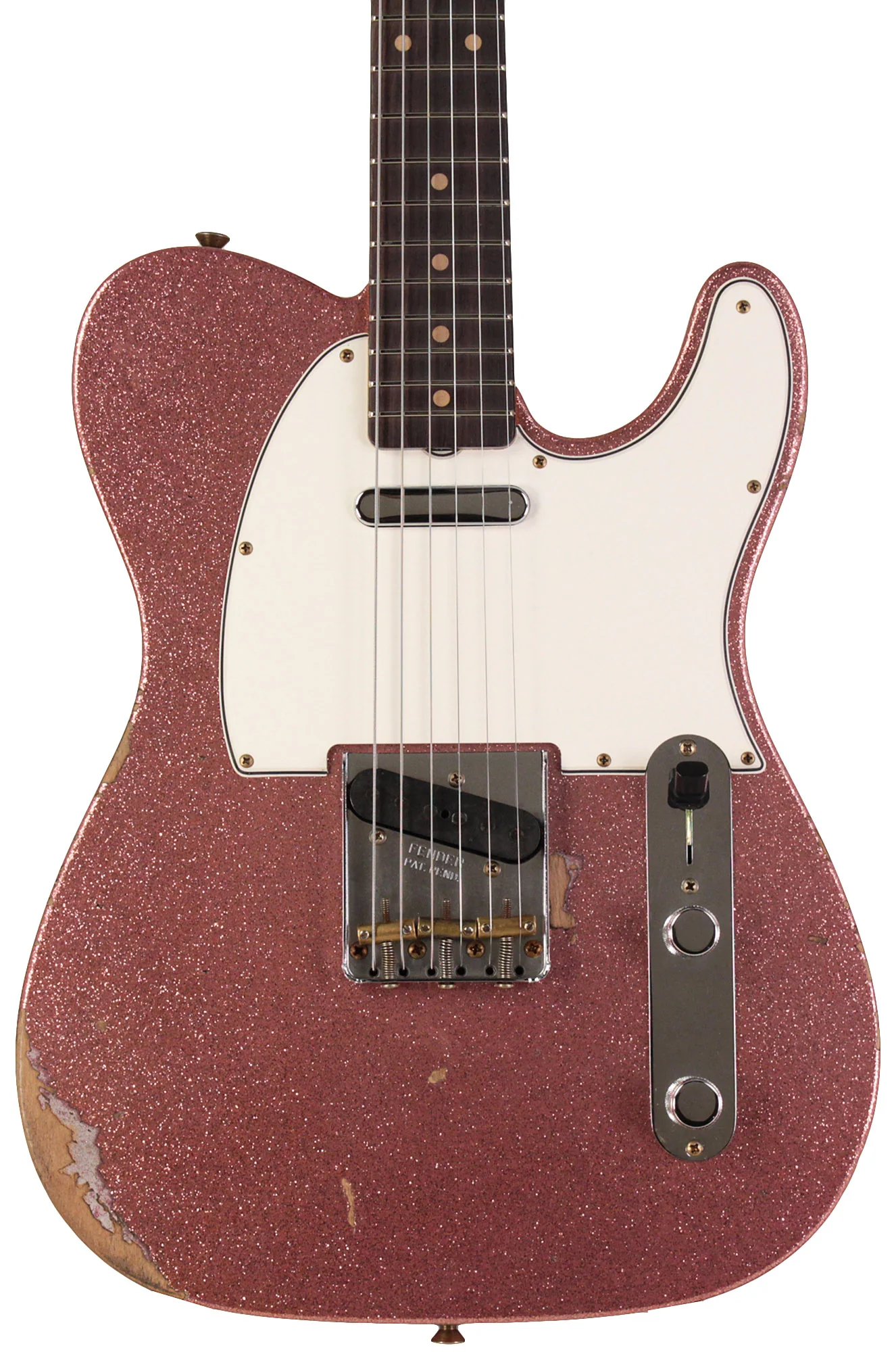 Fender Custom Shop Limited 1961 Telecaster, Relic, Aged Champagne Sparkle - Image 5