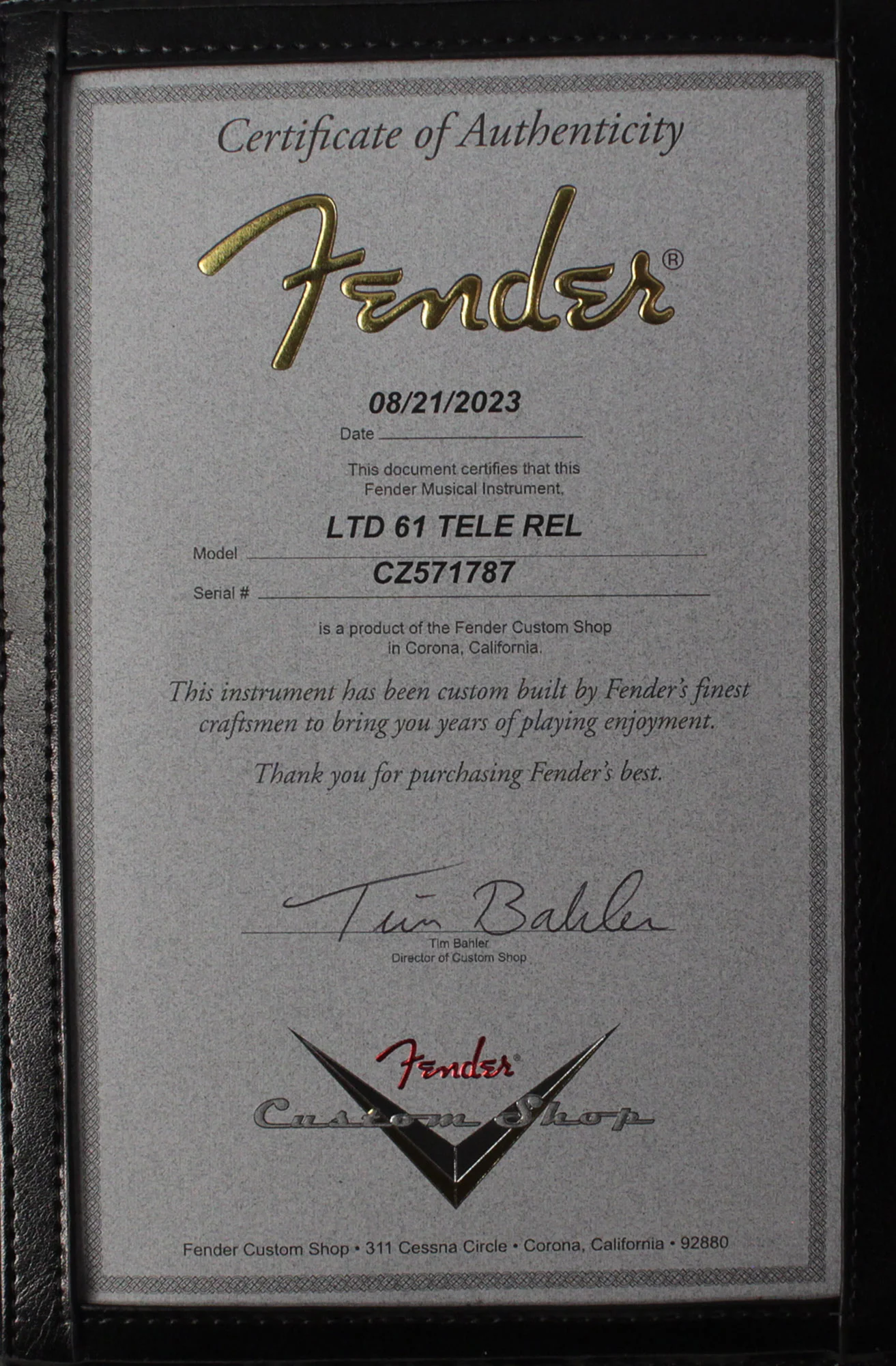 Fender Custom Shop Limited 1961 Telecaster, Relic, Aged Champagne Sparkle - Image 9