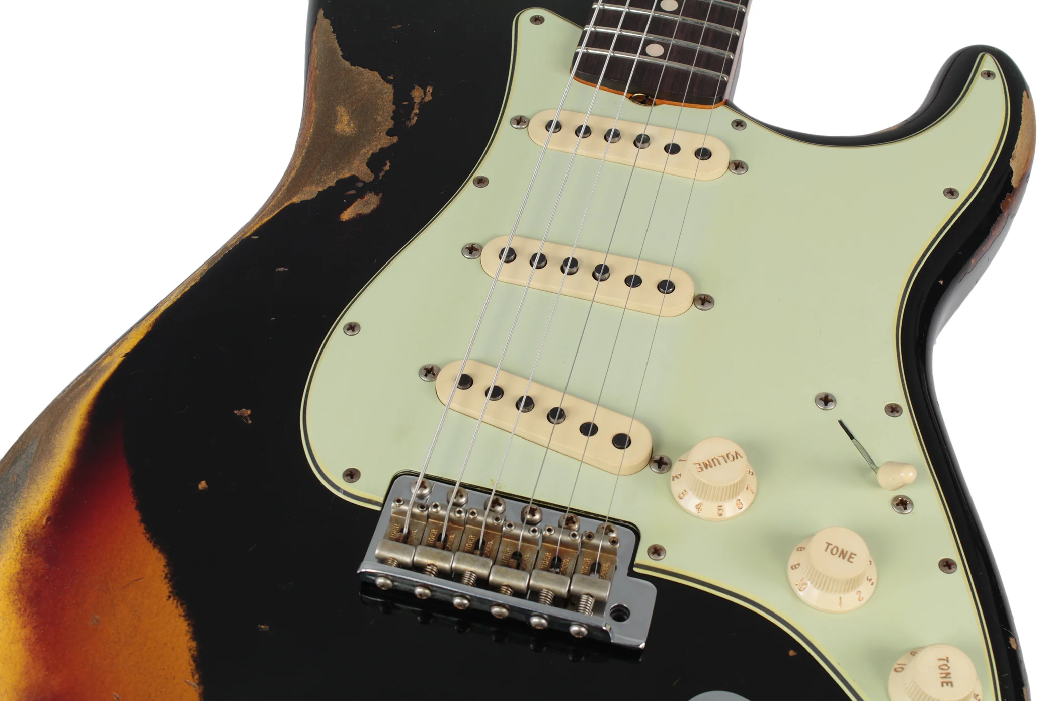 Fender Custom Shop 1961 Stratocaster - Black o/ 3TS - Special Run - Image 6