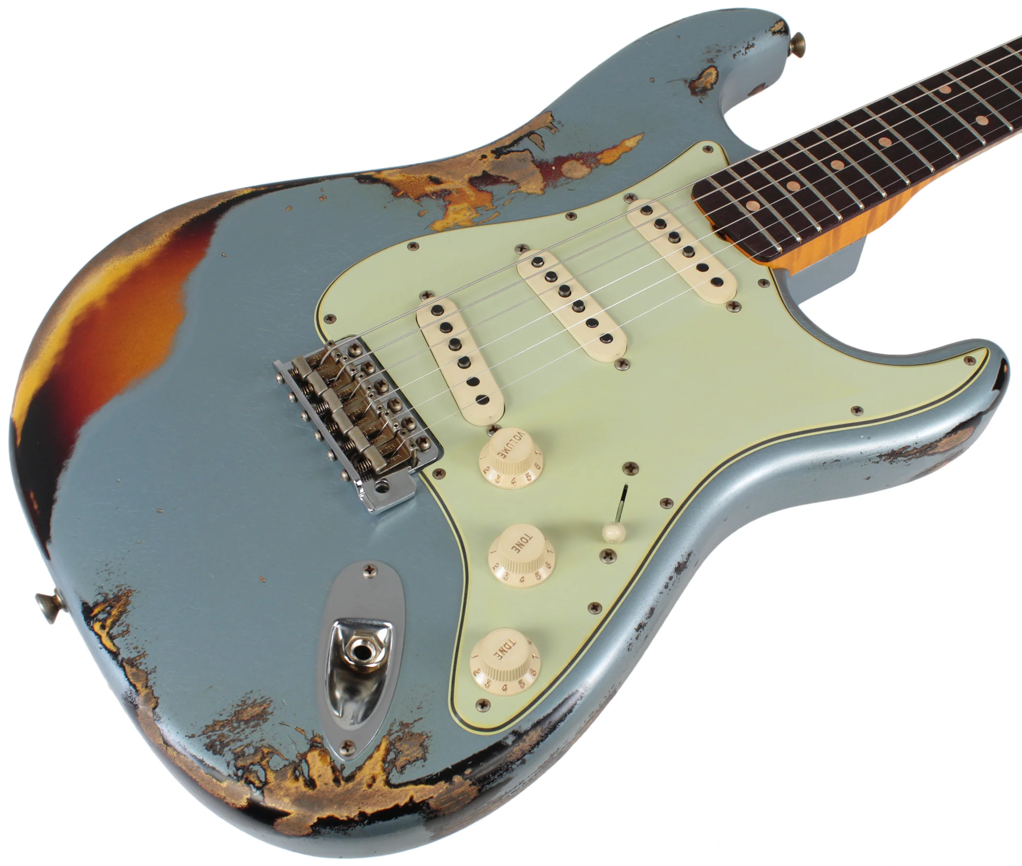 Fender Custom Shop 1961 Stratocaster - Faded Ice Blue Metallic o/ 3TS - Special Run - Image 2