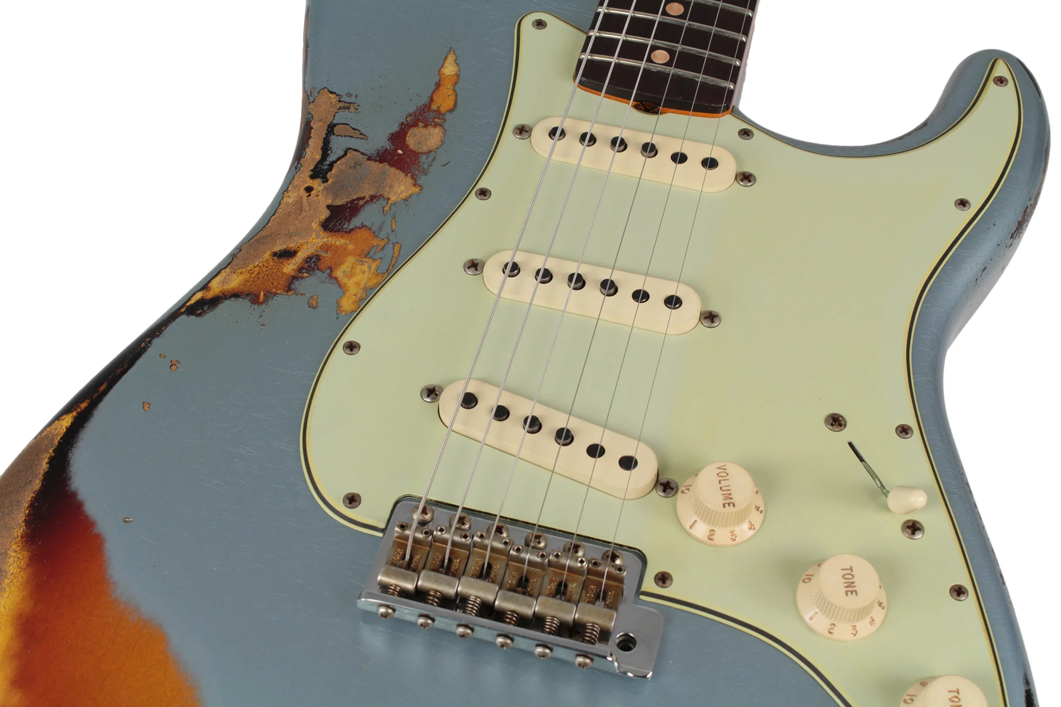 Fender Custom Shop 1961 Stratocaster - Faded Ice Blue Metallic o/ 3TS - Special Run - Image 6