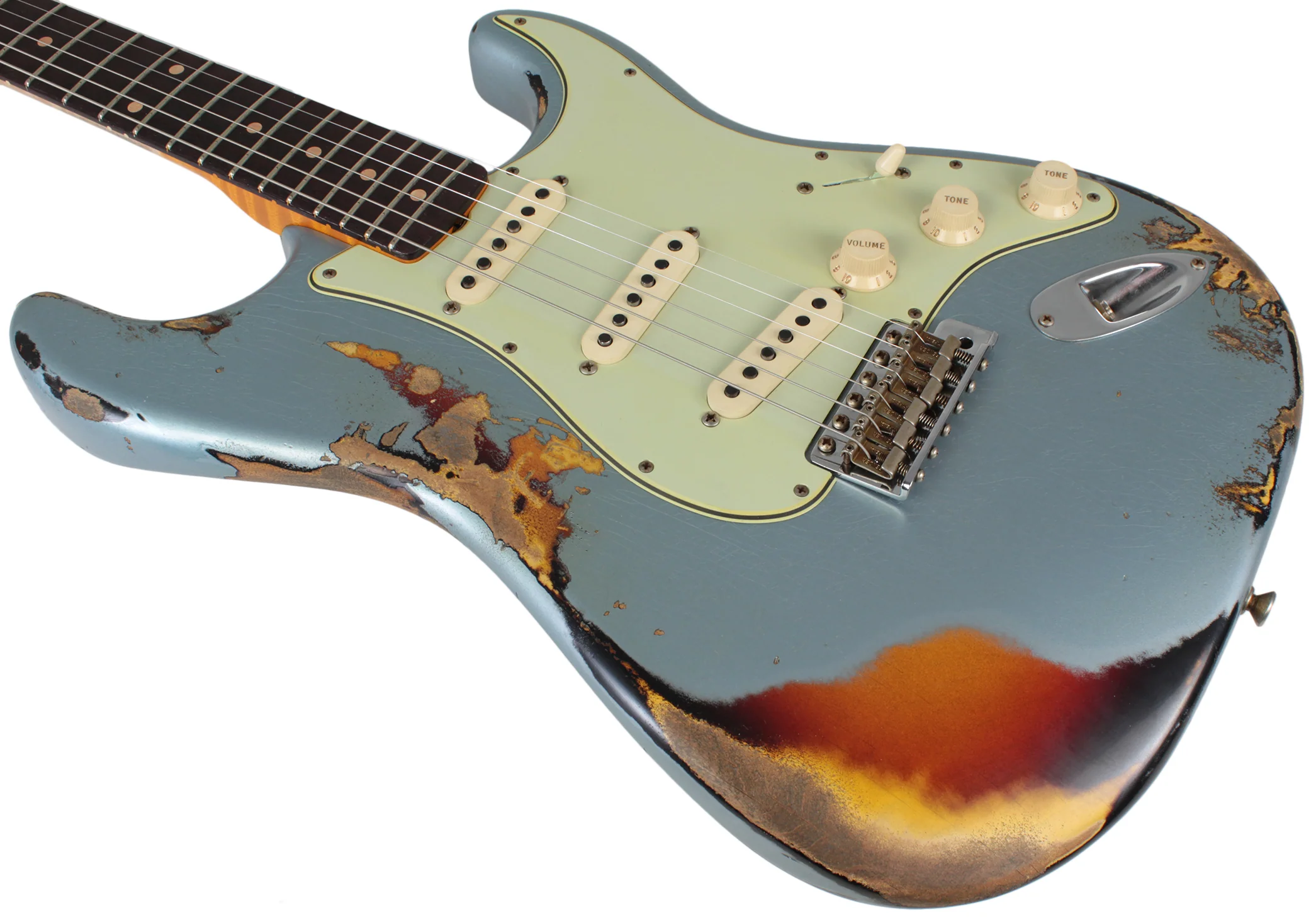 Fender Custom Shop 1961 Stratocaster - Faded Ice Blue Metallic o/ 3TS - Special Run - Image 7