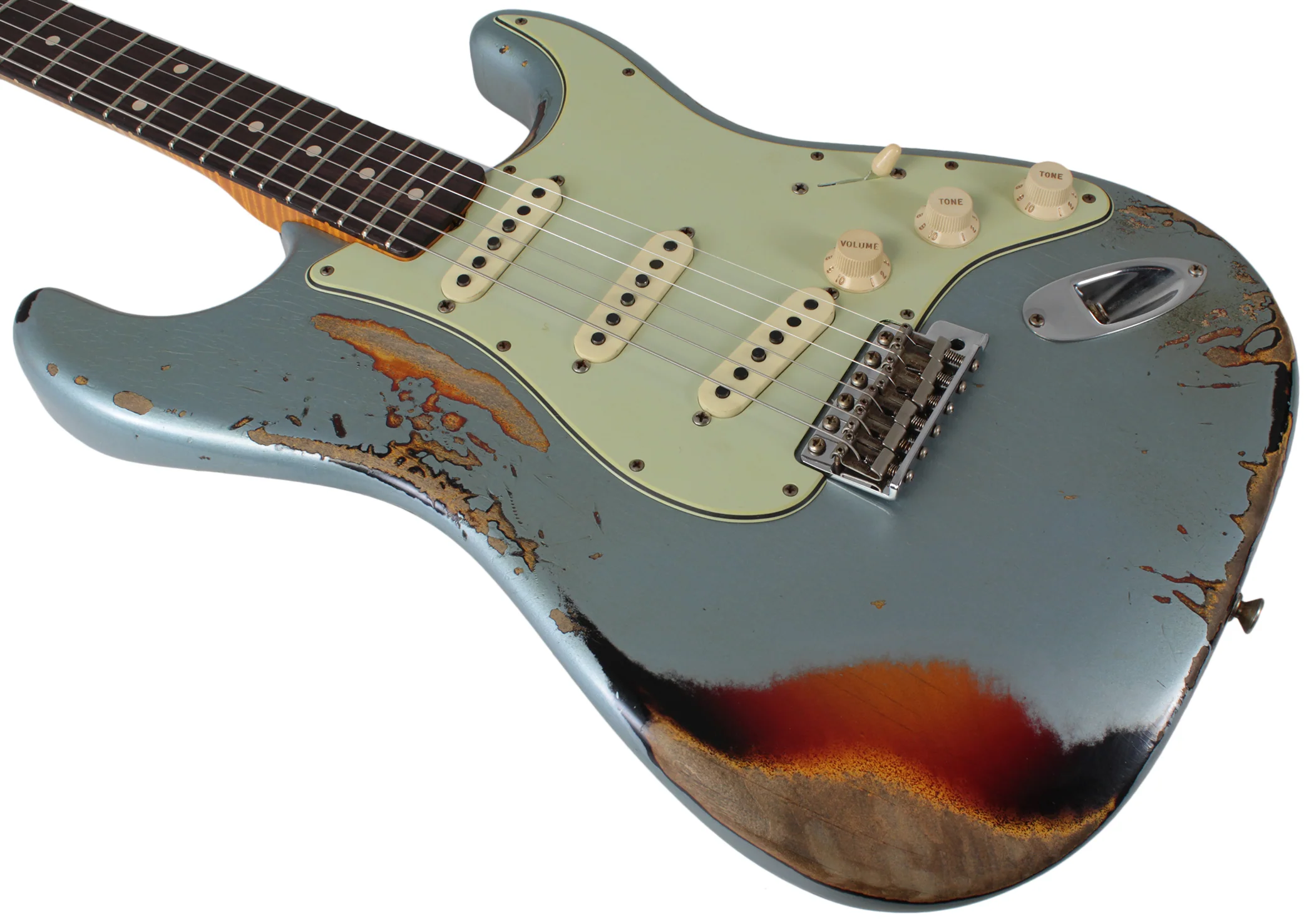 Fender Custom Shop 1961 Stratocaster - Faded Ice Blue Metallic o/ 3TS - Special Run - Image 7