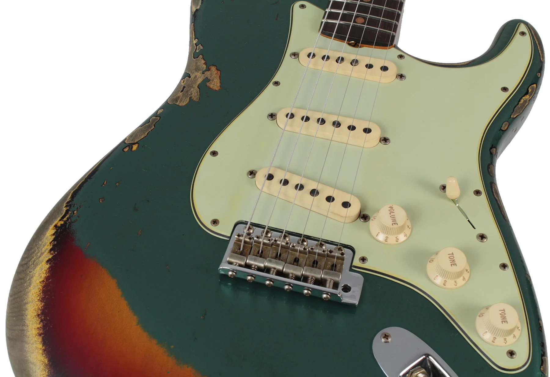 Fender Custom Shop 1961 Stratocaster - Sherwood Green Metallic o/ 3TS - Special Run - Image 6