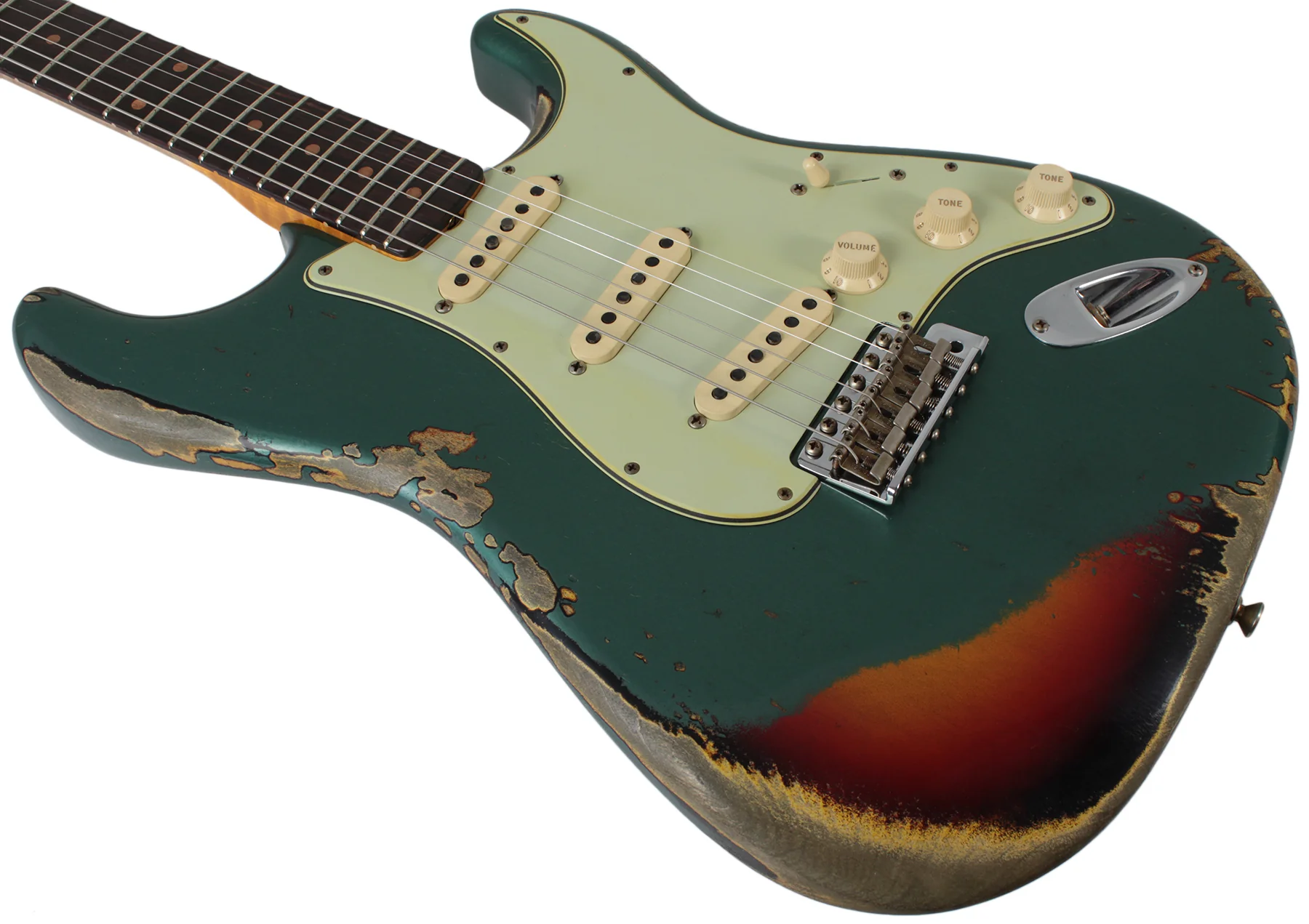 Fender Custom Shop 1961 Stratocaster - Sherwood Green Metallic o/ 3TS - Special Run - Image 7