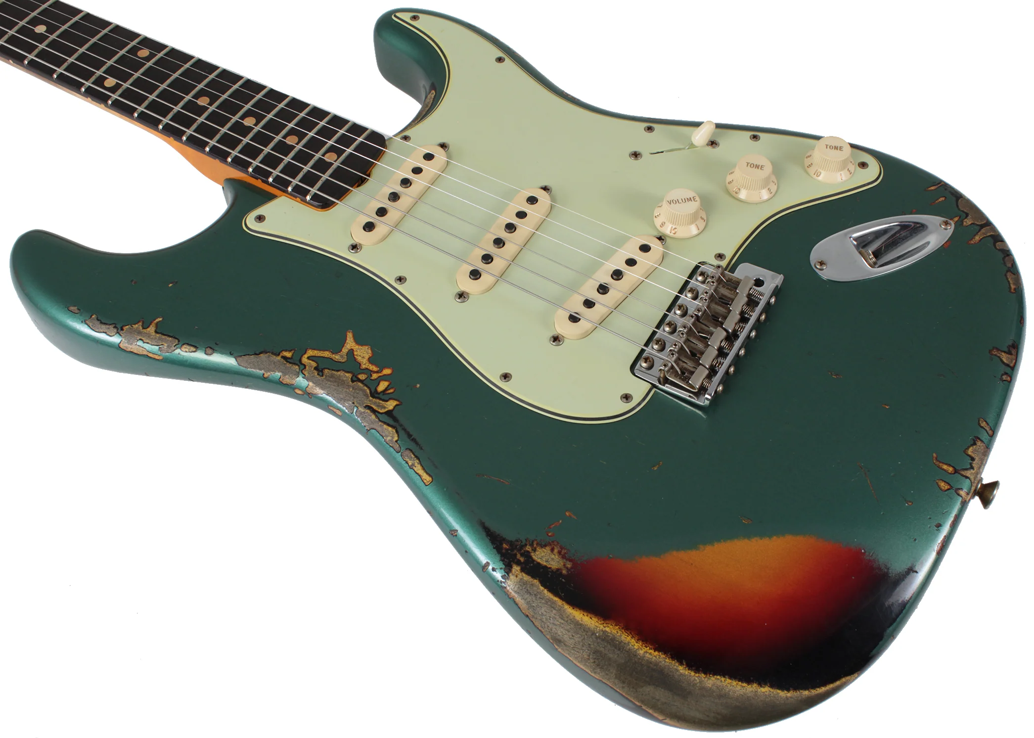 Fender Custom Shop 1961 Stratocaster - Sherwood Green Metallic o/ 3TS - Special Run - Image 7