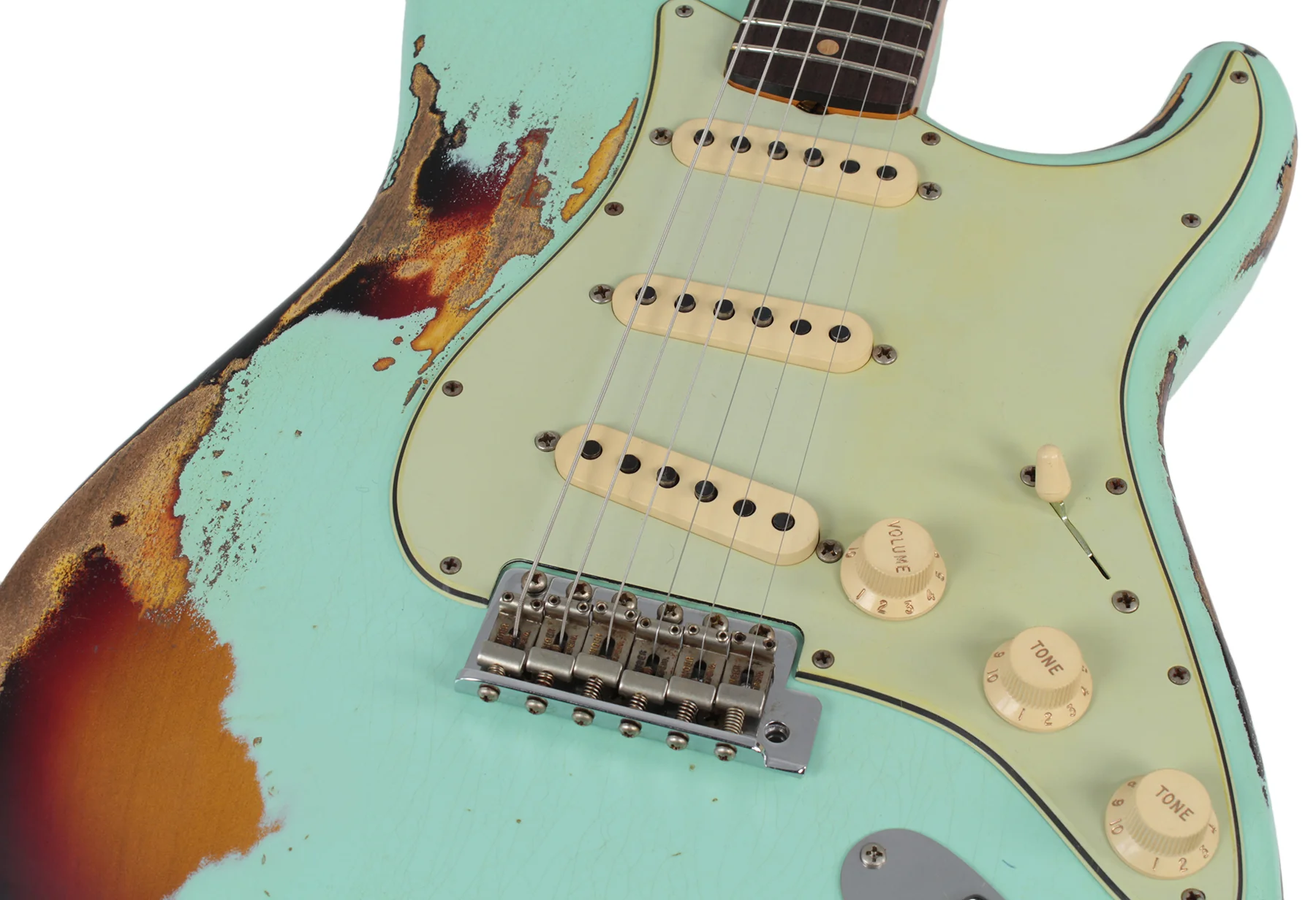 Fender Custom Shop 1961 Stratocaster - Surf Green o/ 3TS - Special Run - Image 6